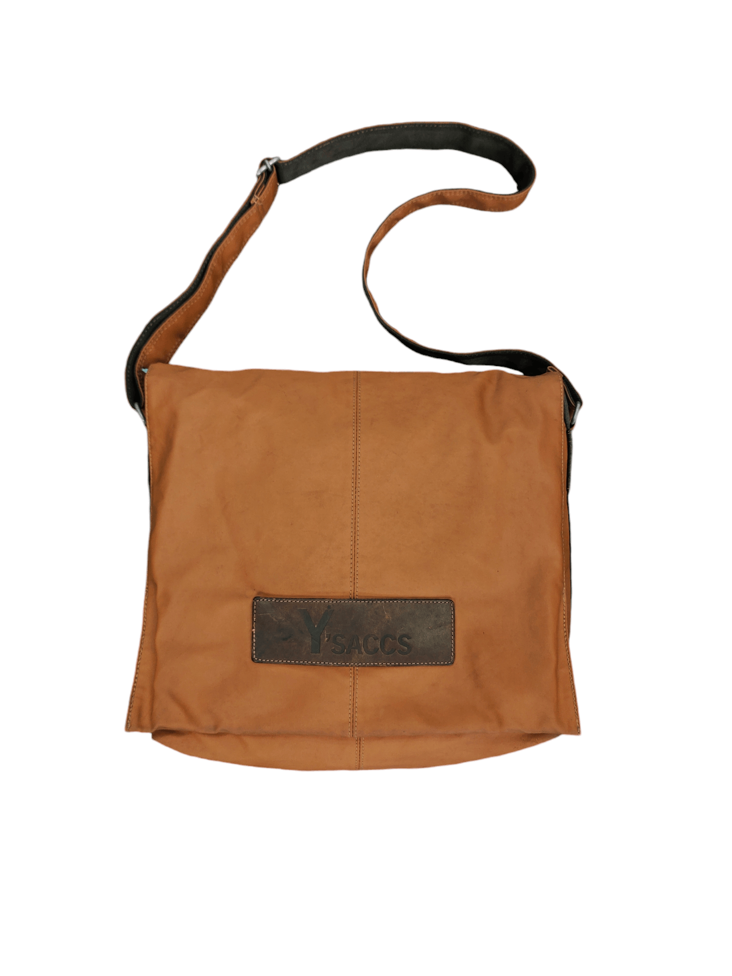 Yohji Yamamoto Vintage Yohji Yamamoto Cotton Leather Shoulder Sling Bag Size ONE SIZE - 5 Thumbnail