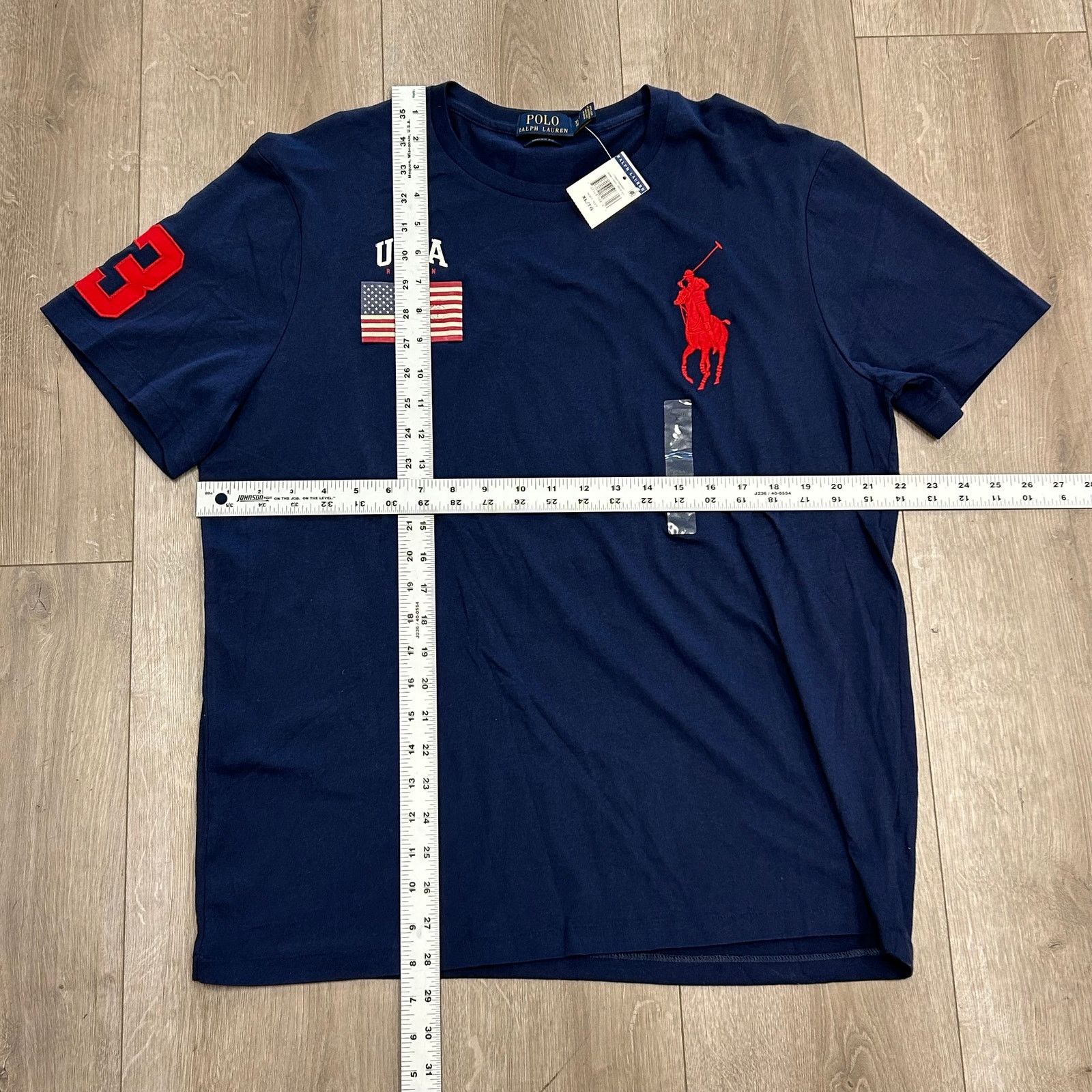 Polo Ralph Lauren New Polo Ralph Lauren USA flag #3 big pony Tee T Shirt Size US XL / EU 56 / 4 - 3 Thumbnail