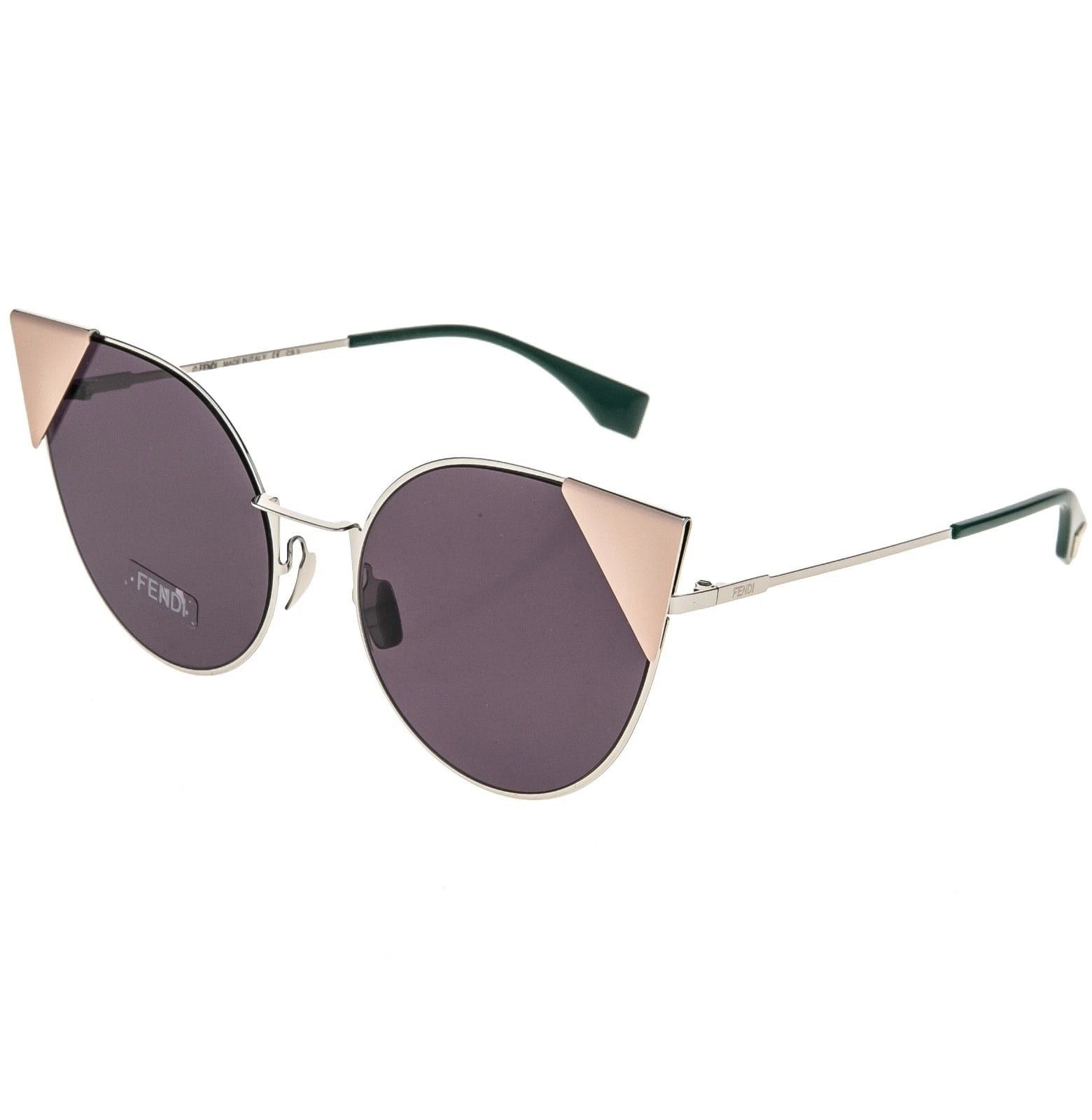 Fendi FENDI FF0190S LEI 0190 Silver Pink Geometric Triangle Cat Size ONE SIZE - 6 Thumbnail