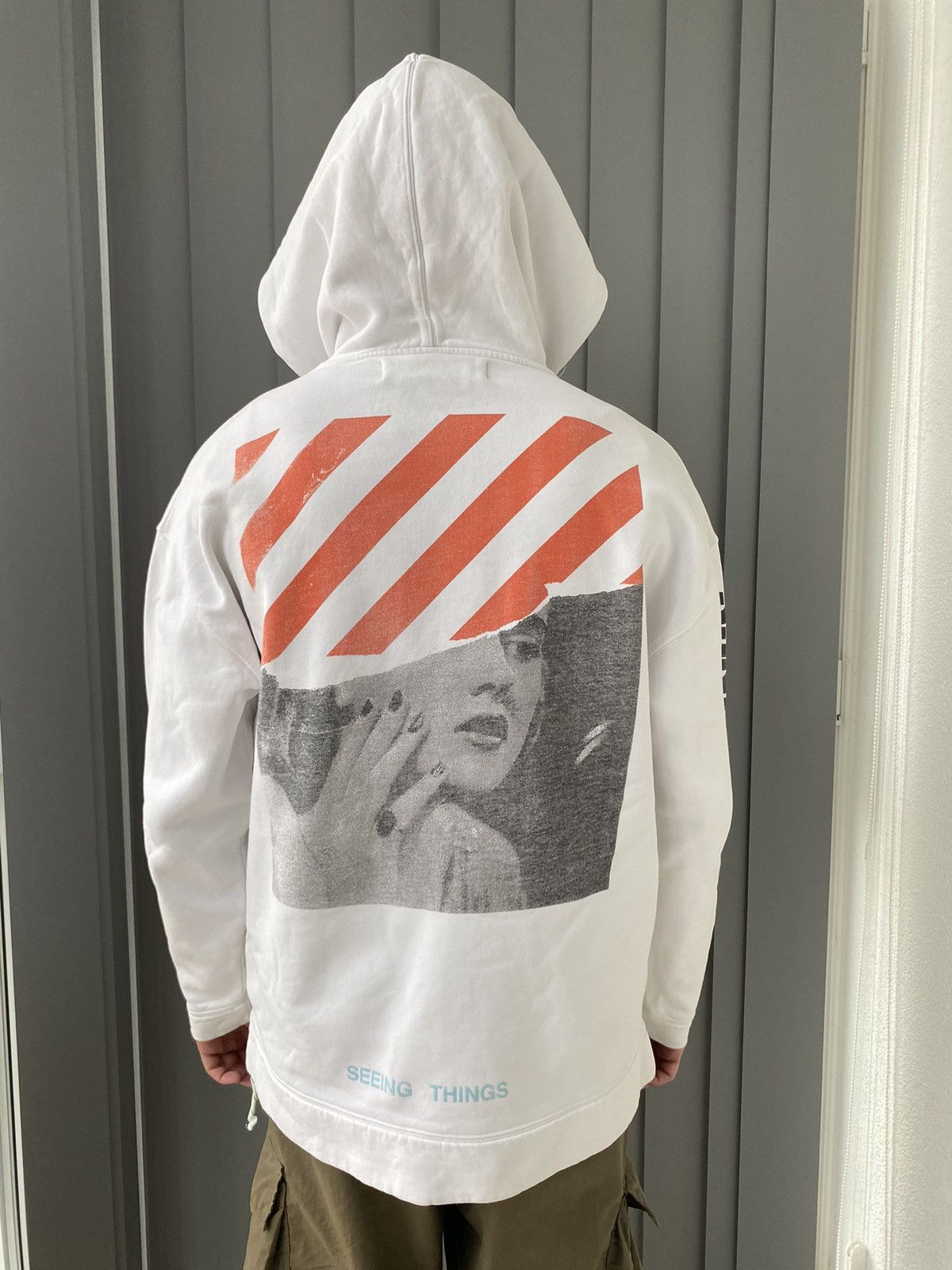 Off White Marilyn Monroe Logo Hoodie