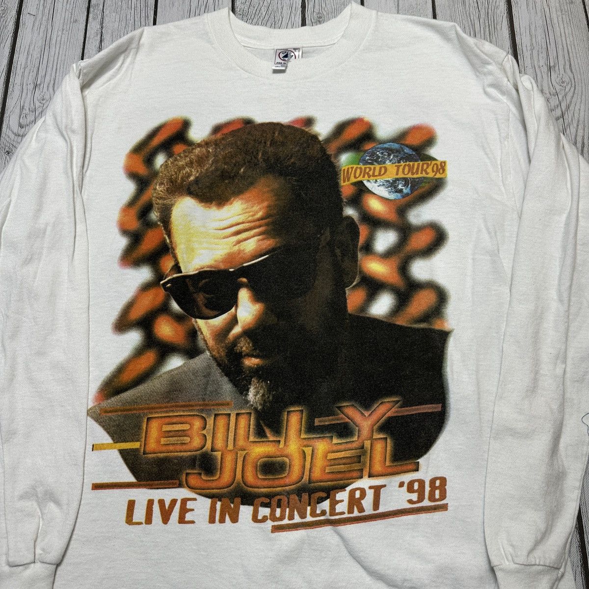 Band Tees Vintage Billy Joel long sleeve tee Size US L / EU 52-54 / 3 - 3 Thumbnail