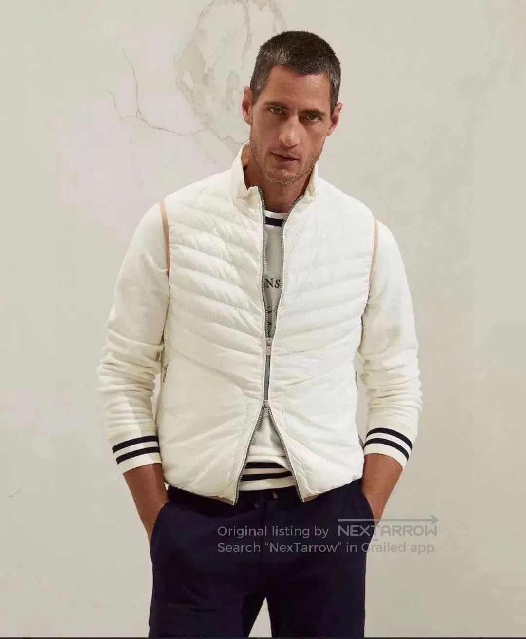 Brunello Cucinelli Brunello Cucinelli White Down Vest. Size US XS / EU 42 / 0 - 5 Thumbnail