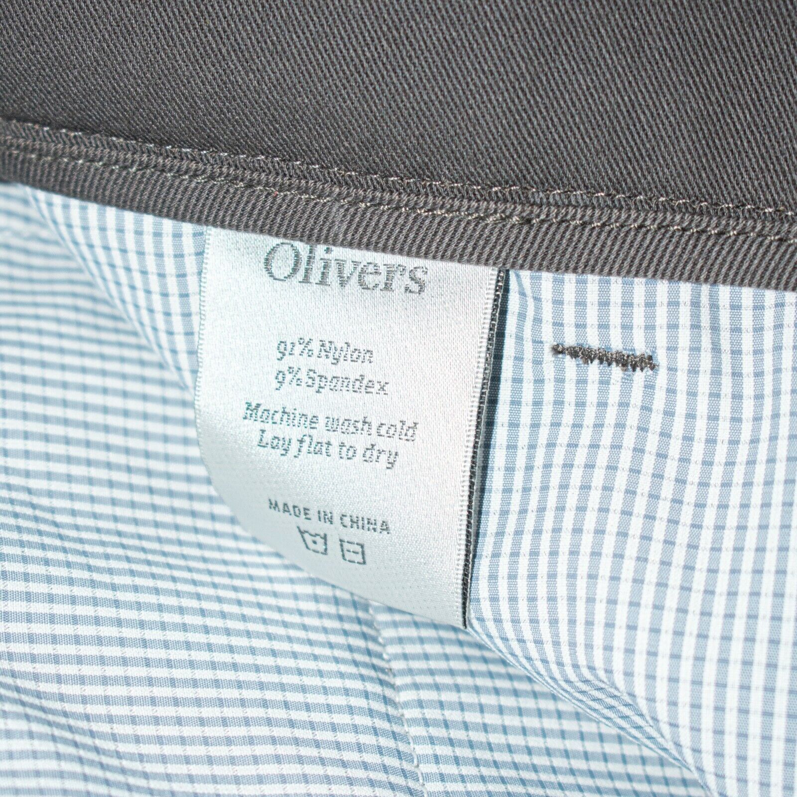 Olivers Apparel Oliver Apparel Men's Sz 32 slim Chino Pants Gray Twill Nylon Size US 32 / EU 48 - 8 Thumbnail
