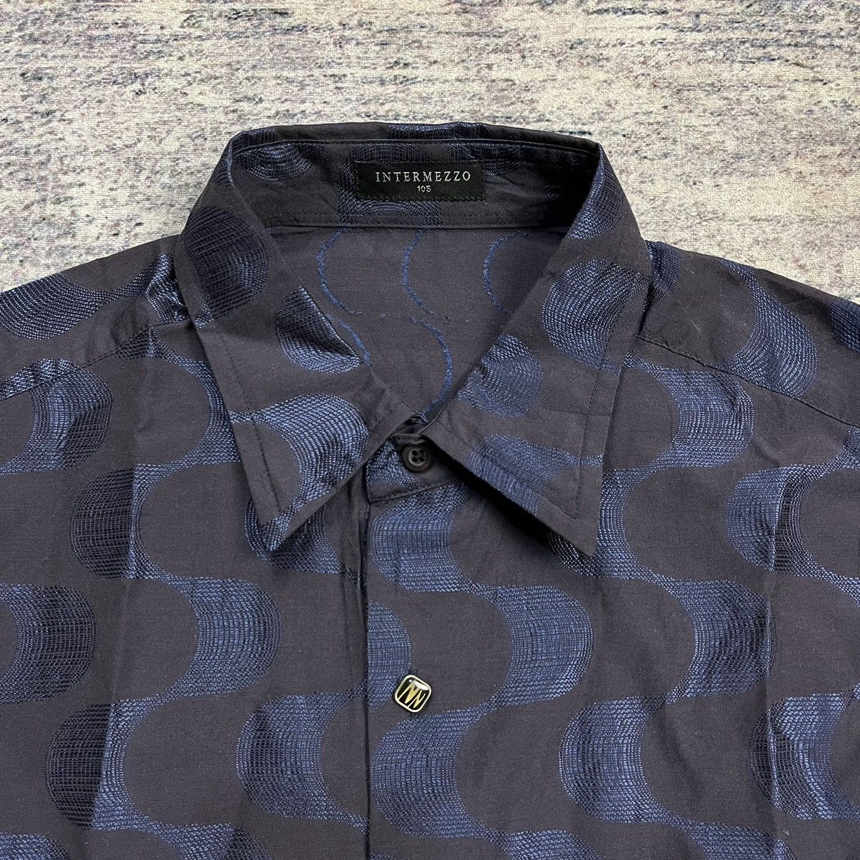 Issey Miyake Vintage 90s Intermezzo button up jacquard shirt Size US M / EU 48-50 / 2 - 5 Thumbnail