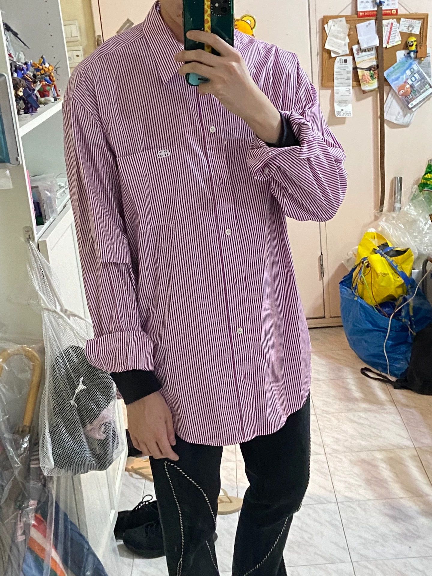 Balenciaga Balenciaga Stripe Double Layer Relaxed Shirt EU38 New w/ Tab Size US S / EU 44-46 / 1 - 7 Thumbnail
