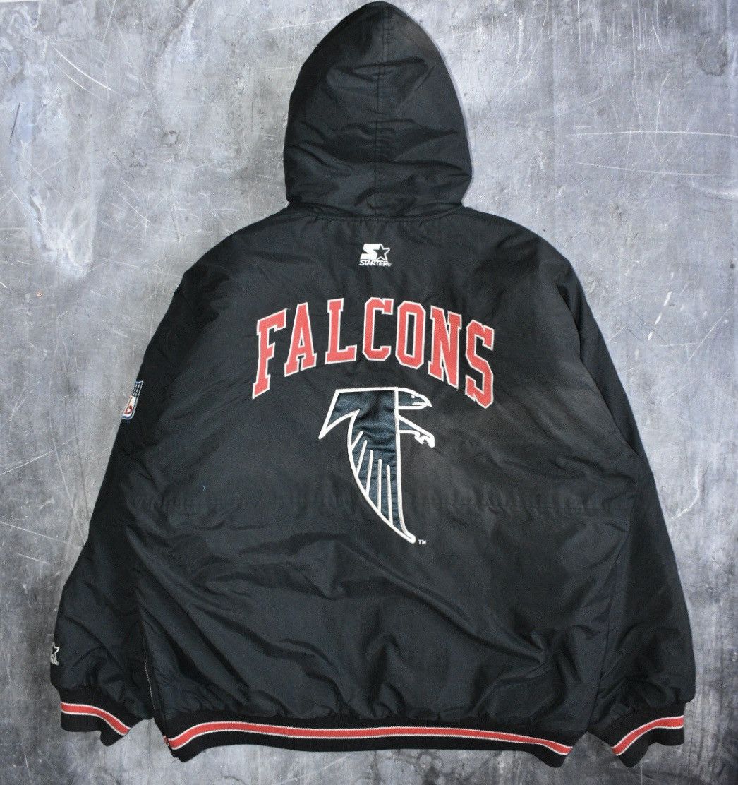 image of Vintage 90's Atlanta Falcons Nfl Starter Jacket ( ) in Black, Men's (Size 2XL)