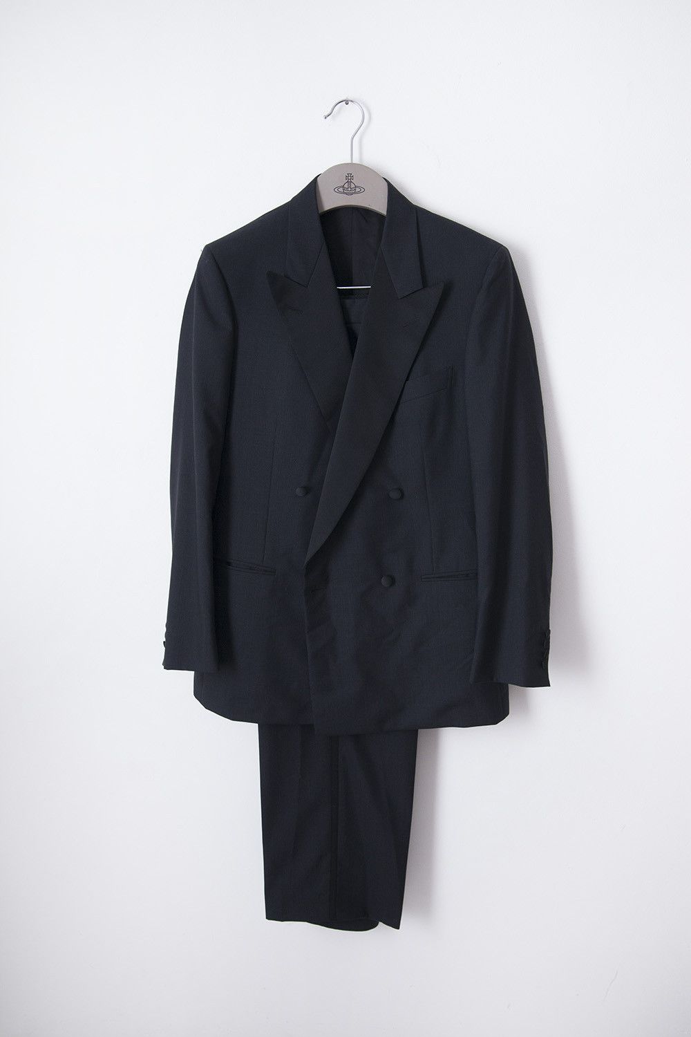 Silk wool & mohair double breasted tuxedo