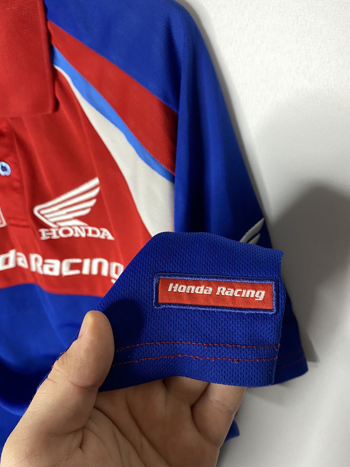 Honda 🏎️Vintage Honda Racing Big Logo Polo Shirt F1 Team🏎️ Size US L / EU 52-54 / 3 - 8 Thumbnail