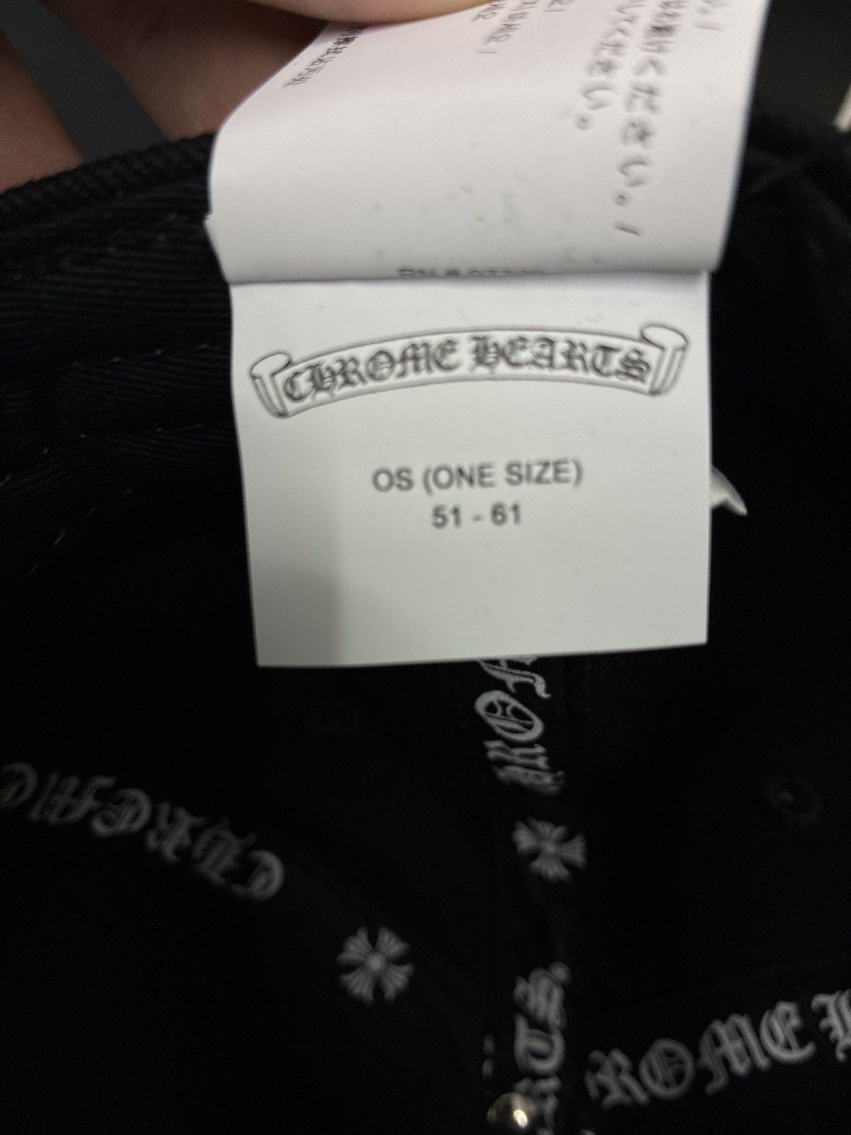 Chrome Hearts CHROME HEARTS VERTICAL BASEBALL CAP Size ONE SIZE - 7 Thumbnail
