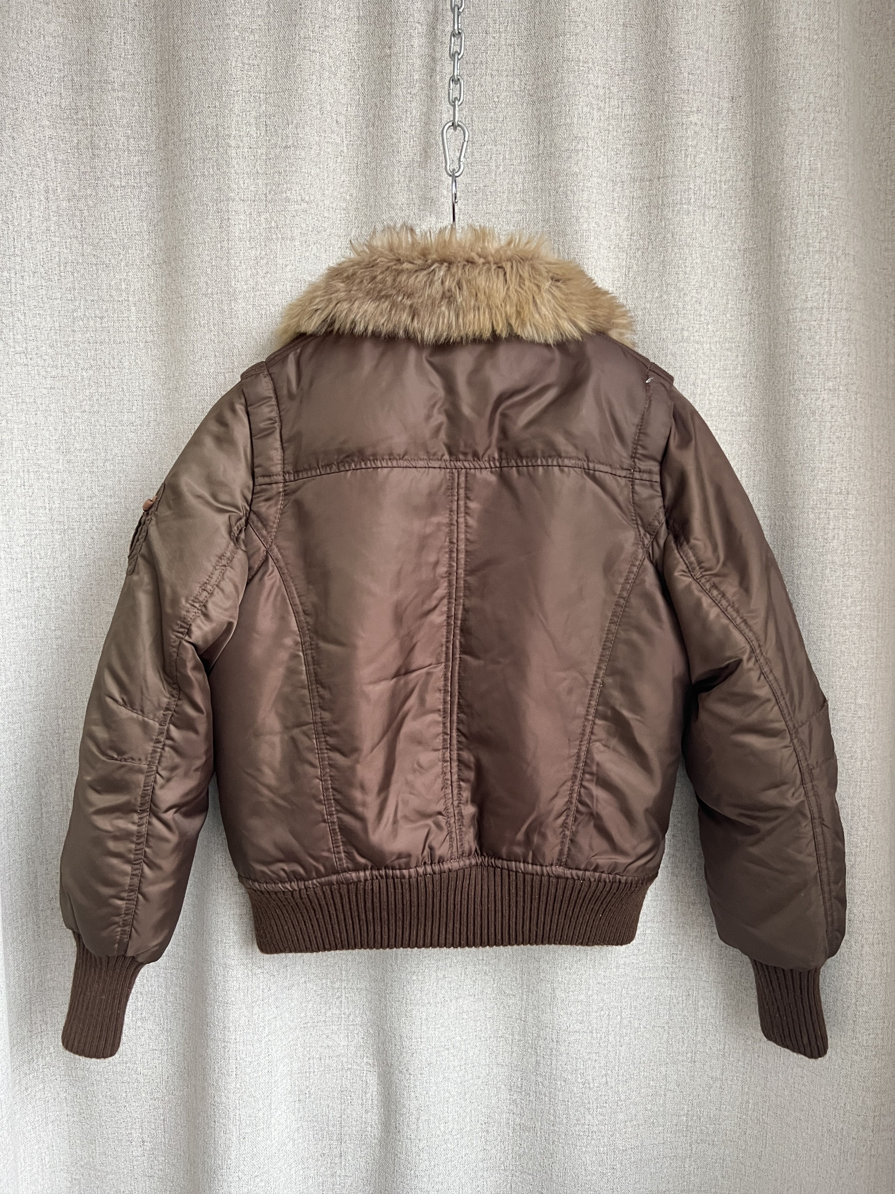 Hysteric Glamour Y2K Style Baby Phat Faux Fur Short Bomber Down Jacket Size S / US 4 / IT 40 - 6 Thumbnail
