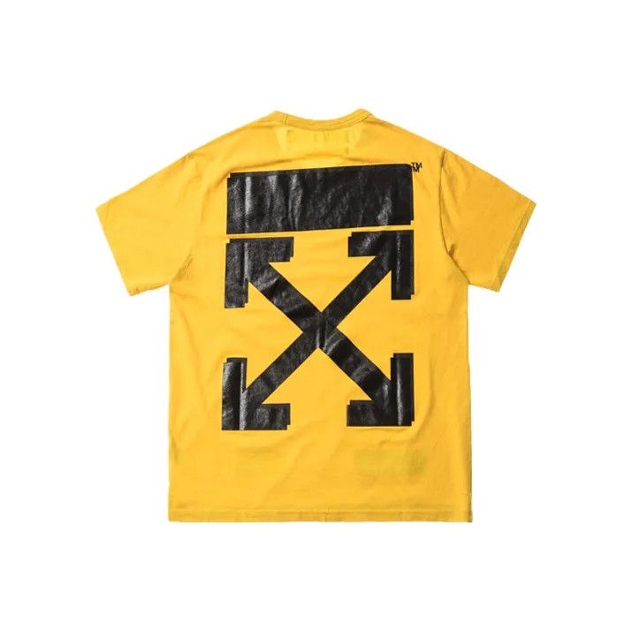 Off-White Off-White x Champion Distressed Yellow T-Shirt 0079 Size US S / EU 44-46 / 1 - 1 Thumbnail