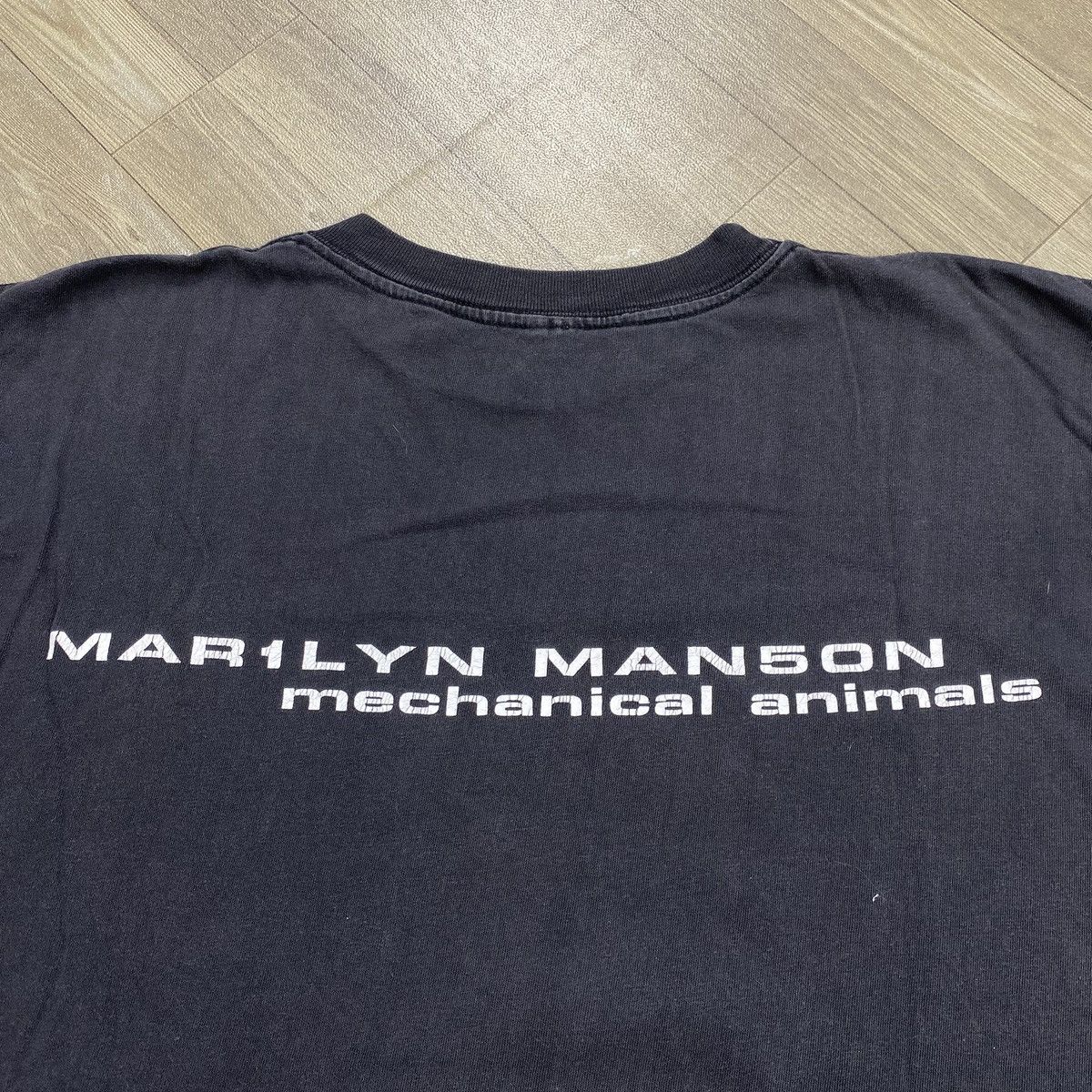Band Tees 1998s Marilyn Manson Mechanical Animal Sun Faded Archive Tee Size US L / EU 52-54 / 3 - 9 Thumbnail
