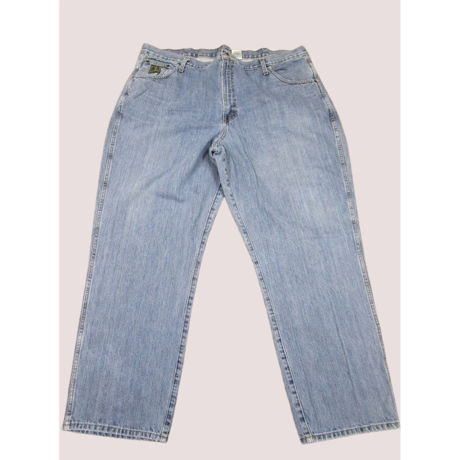 Vintage Cinch Jeans Men 44x32 Light Wash Blue Label Denim 5-Pocket Relaxed Tapered Style Logo Cowboy Vintage: No Size US 44 / EU 60 - 1 Thumbnail