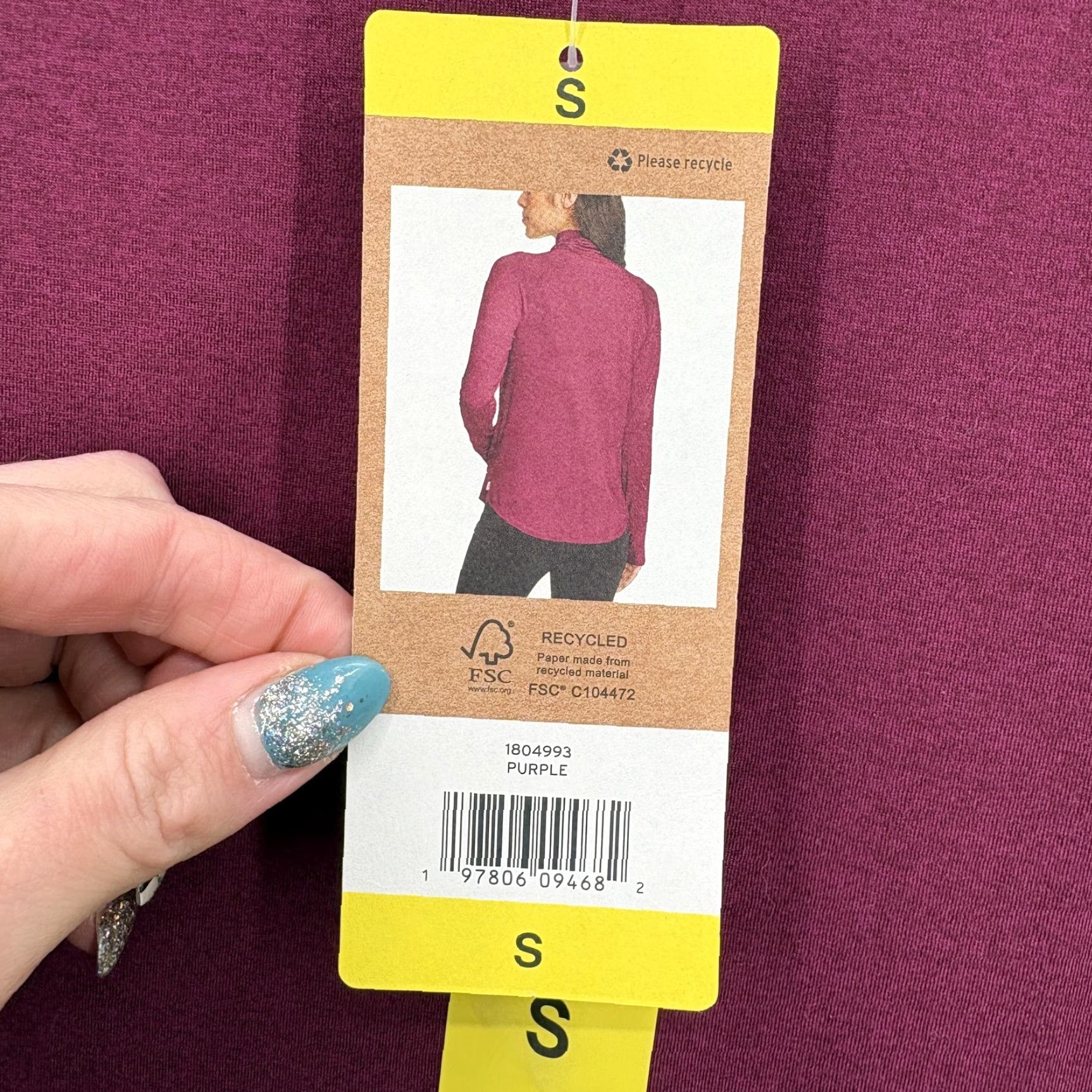 Eddie Bauer Eddie Bauer Active Funnel Neck Pullover Womens Small Purple UPF 50+ Stretch NWT Size S / US 4 / IT 40 - 6 Thumbnail