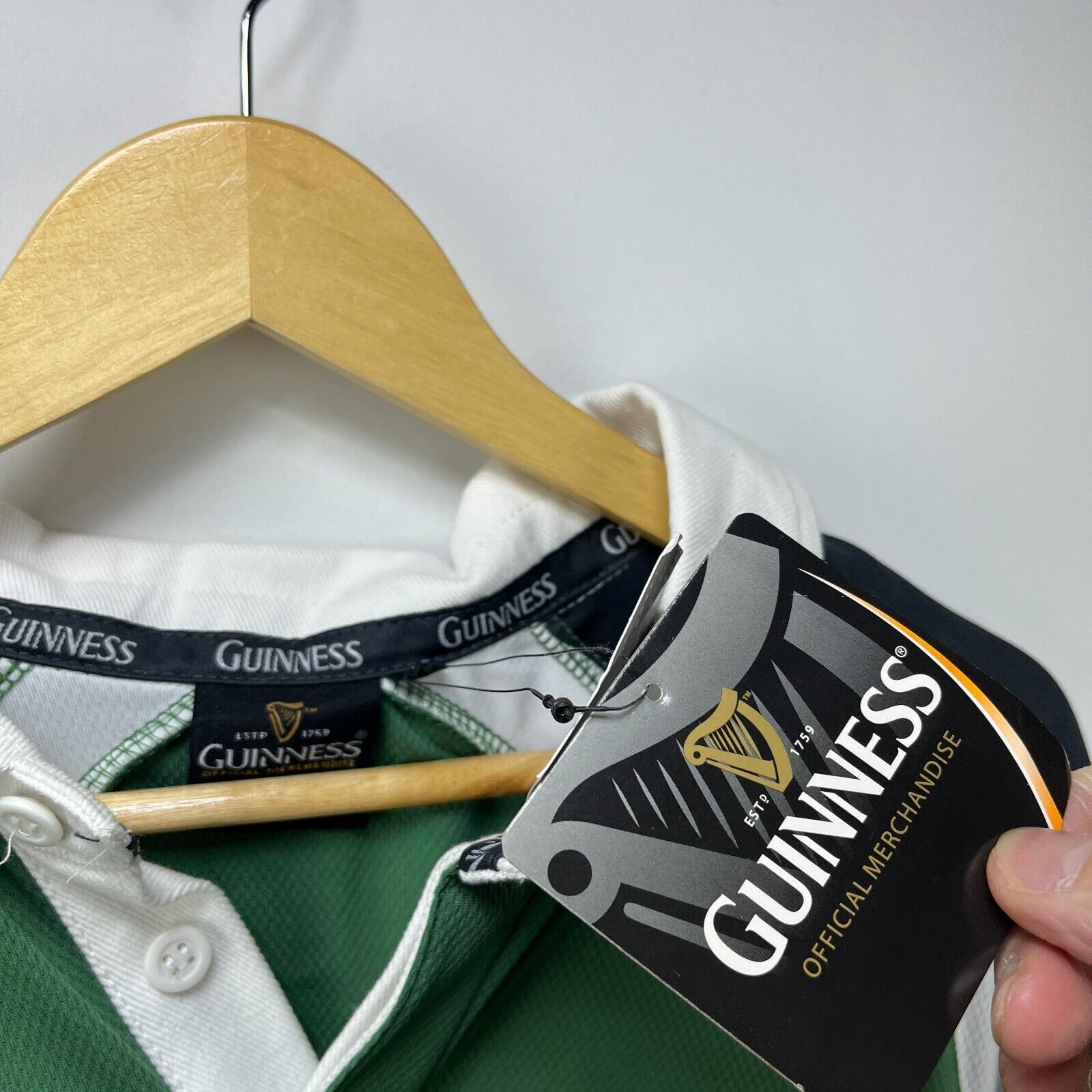 Vintage Vintage Guinness Beer Ireland XL Polo 1759 Dublin New w Tags Size US XL / EU 56 / 4 - 3 Thumbnail