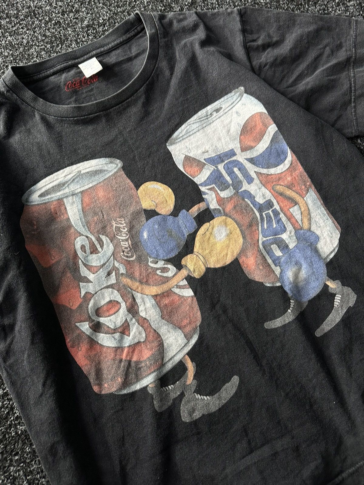 Coca Cola × Vintage 🚨COCA COLA VS PEPSI 90s vintage big logo 00s RARE FUN Size US L / EU 52-54 / 3 - 3 Thumbnail