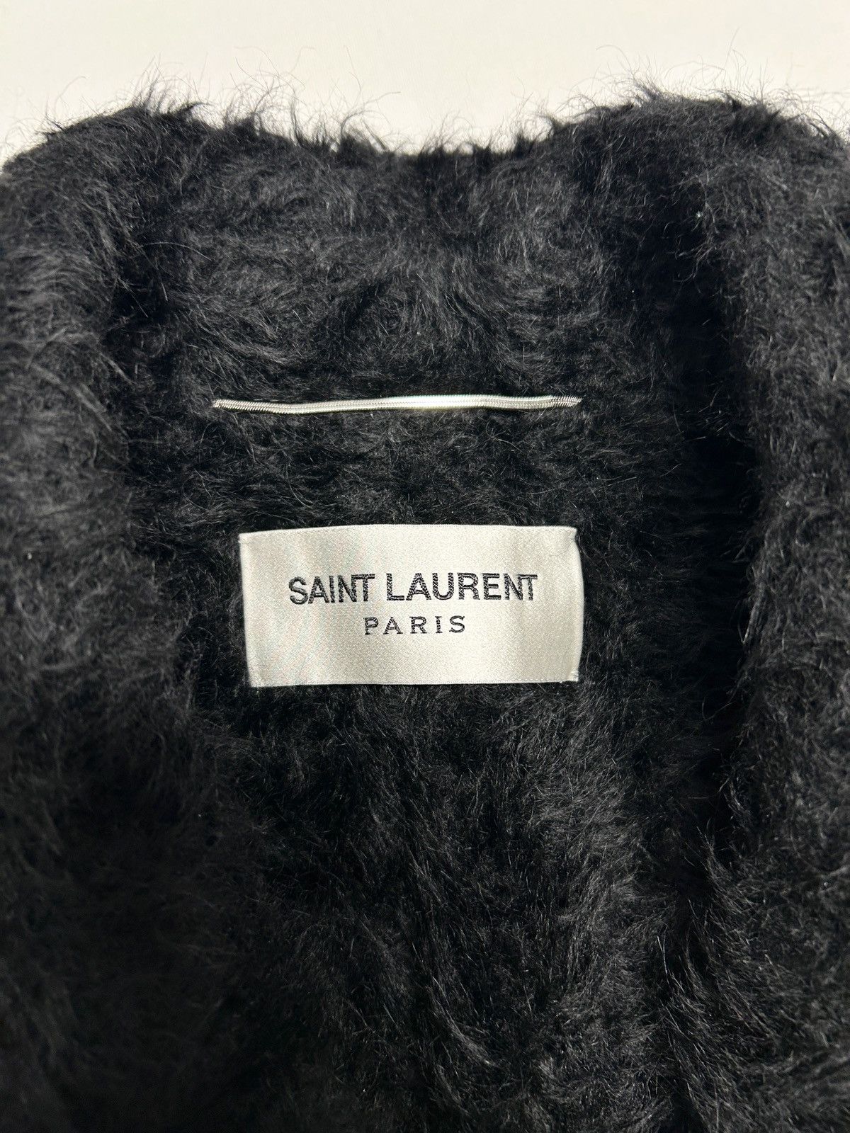 Saint Laurent Paris FW2019 Alpaca Wool Plaid Fur Coat Size US M / EU 48-50 / 2 - 8 Thumbnail