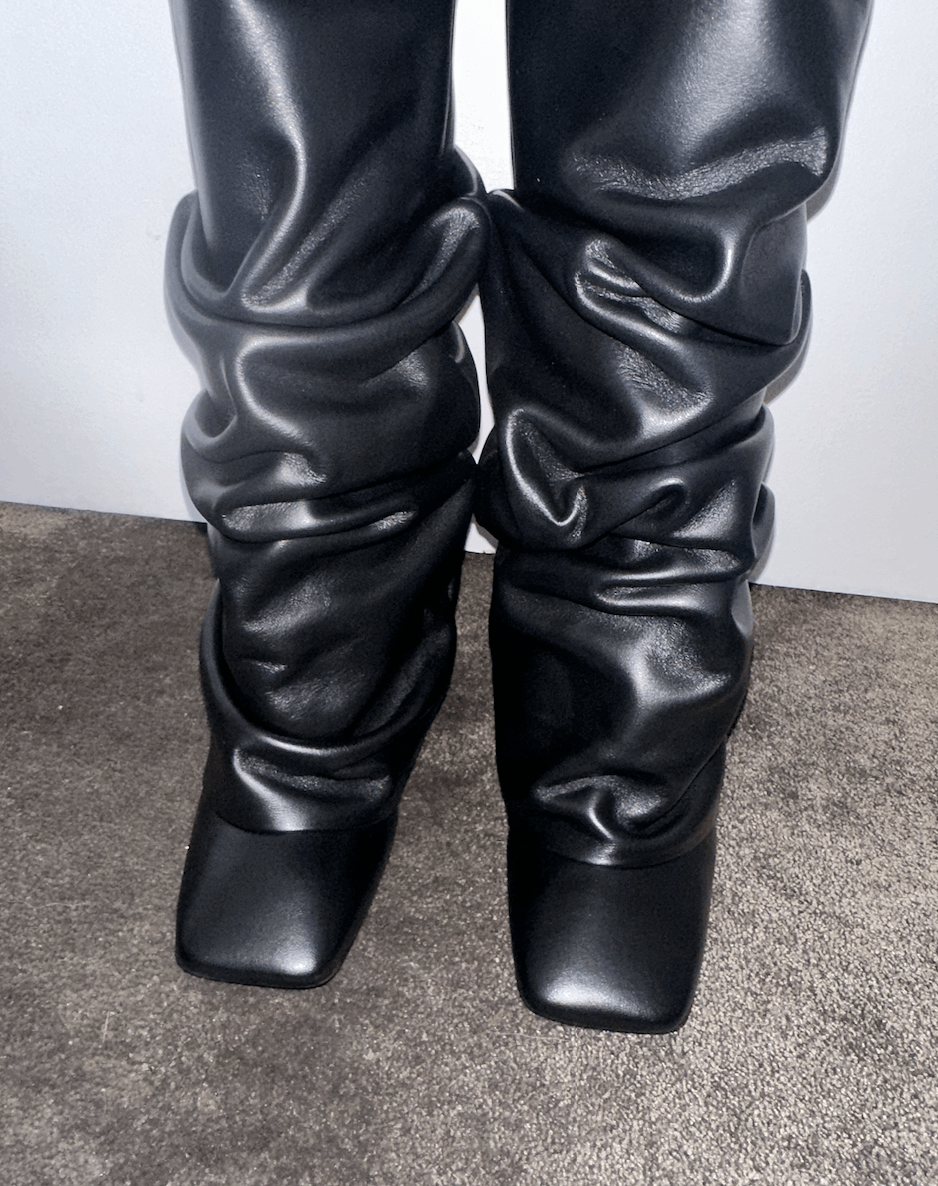 The Attico Rea Leather Tube Boots Size US 7.5 / IT 37.5 - 5 Thumbnail