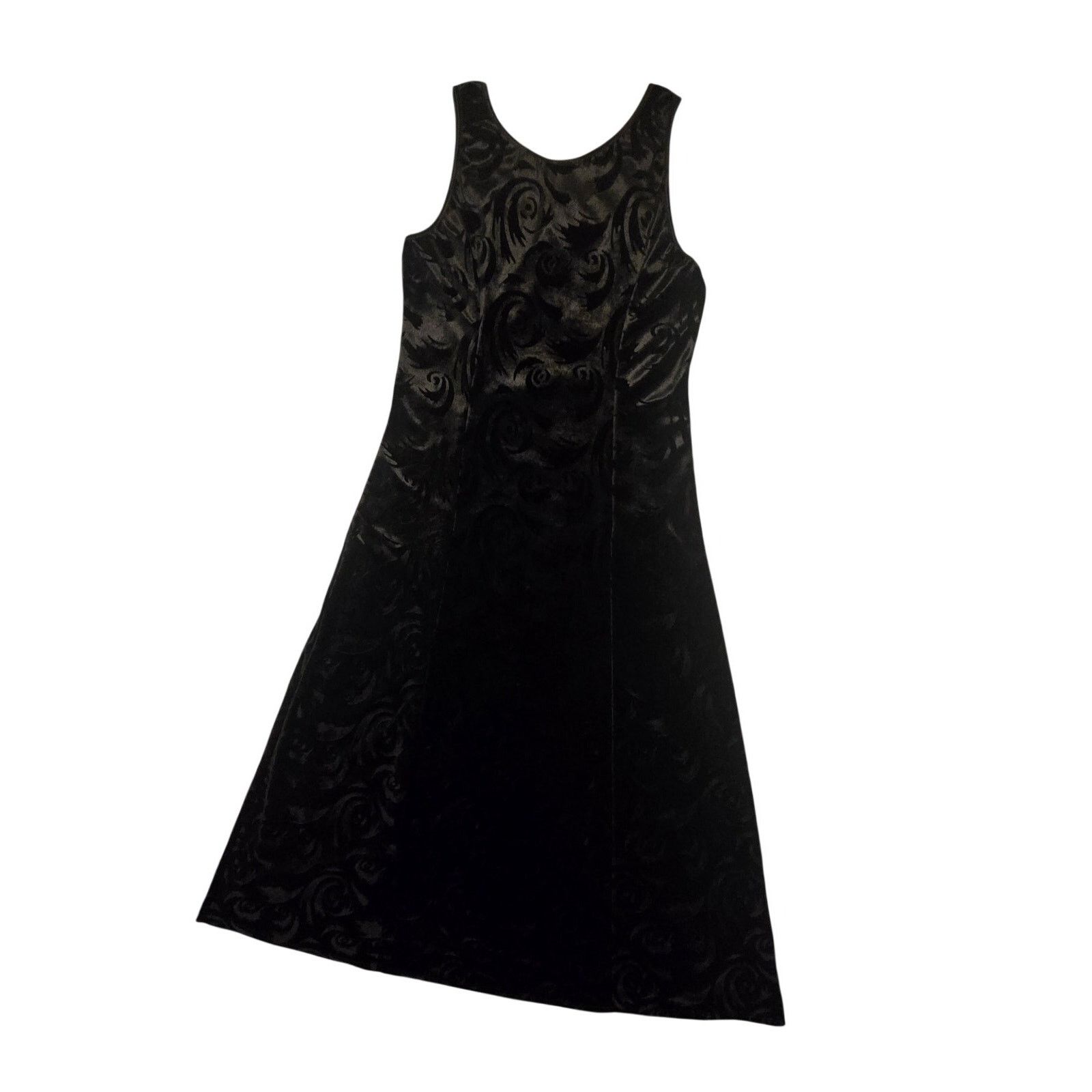 Vintage Vintage Jalate Velvet Floral Burnout Dress Whimsigoth Goth Size M / US 6-8 / IT 42-44 - 7 Thumbnail