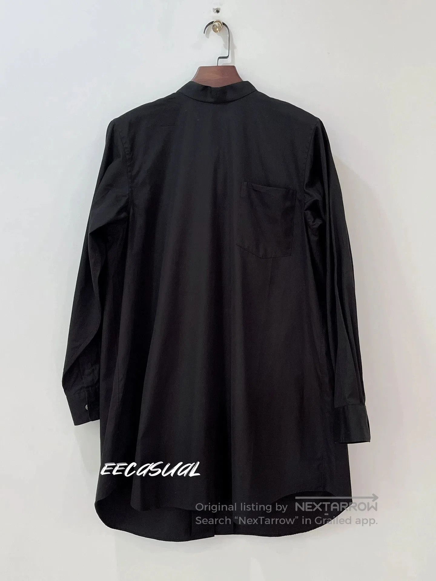 CDG by Comme des Garcons Black Long Sleeve Shirtdress with Bow Tie. Size S / US 4 / IT 40 - 6 Thumbnail