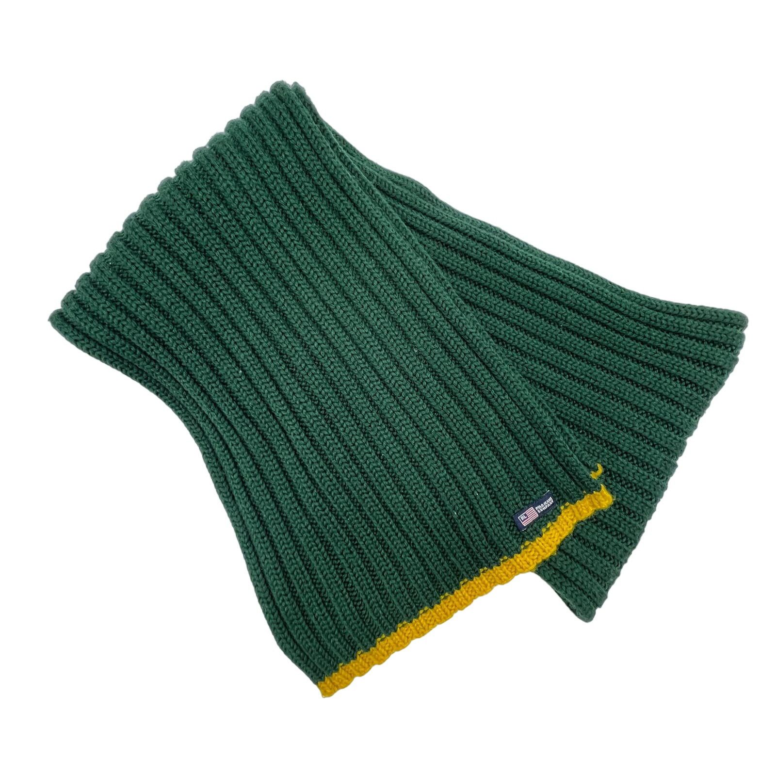 Polo Ralph Lauren Vintage Ralph Lauren Polo Jeans Company Ribbed Scarf Green Size ONE SIZE - 1 Thumbnail