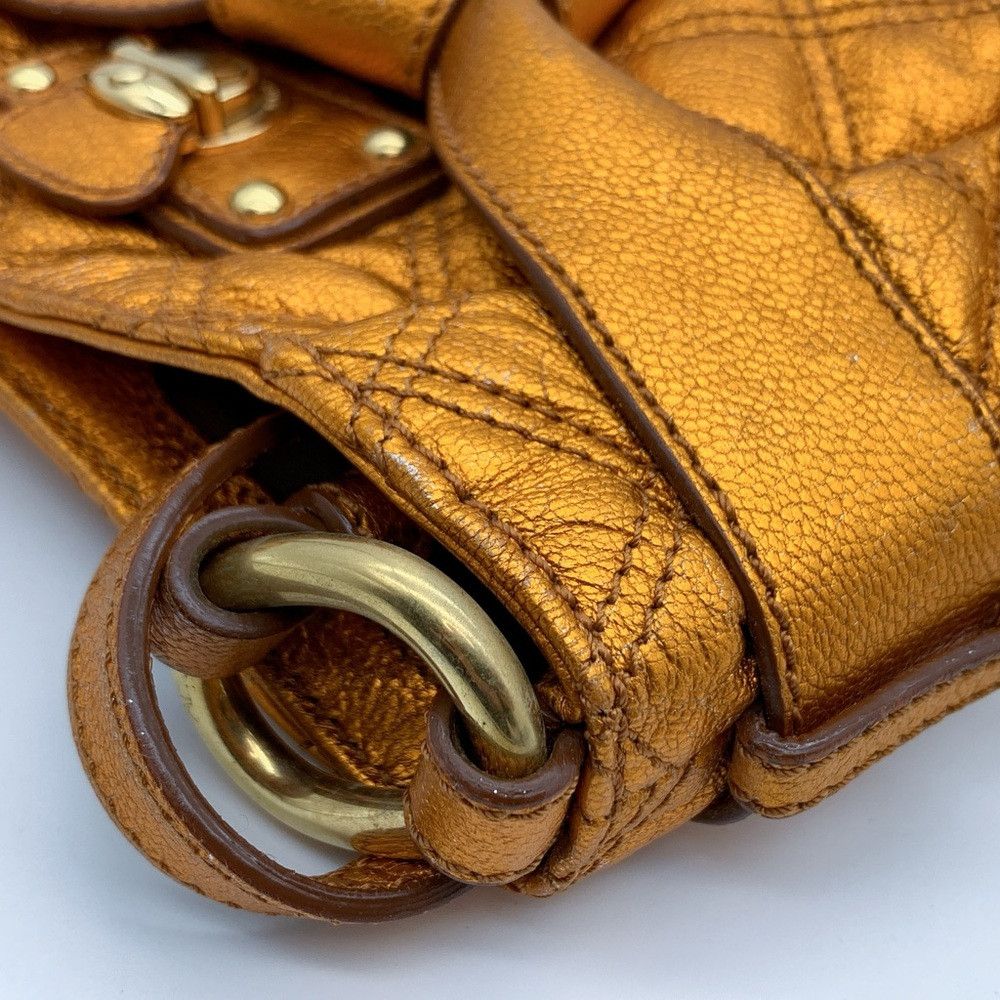 Marc Jacobs MARC JACOBS Quilted Kristina Metallic Orange Crossbody Bag Size ONE SIZE - 9 Thumbnail
