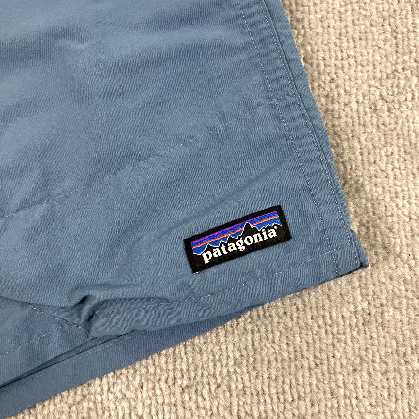 Patagonia Patagonia Baggies Shorts Mens 2XL 6.5" Lined Blue Hybrid Swimming Hiking Trail Size US 39 - 2 Thumbnail