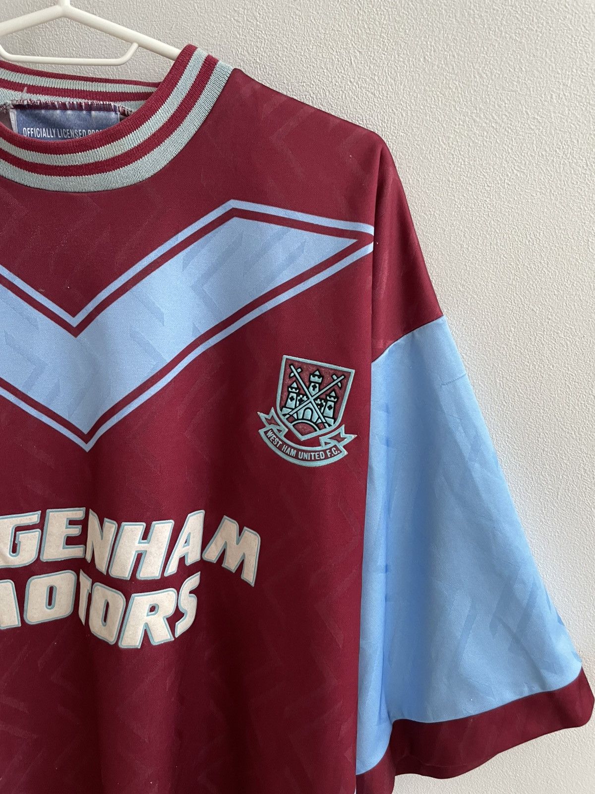 Vintage West Ham United 1993 1994 1995 Football Shirt Soccer Jersey Size US XXL / EU 58 / 5 - 4 Thumbnail