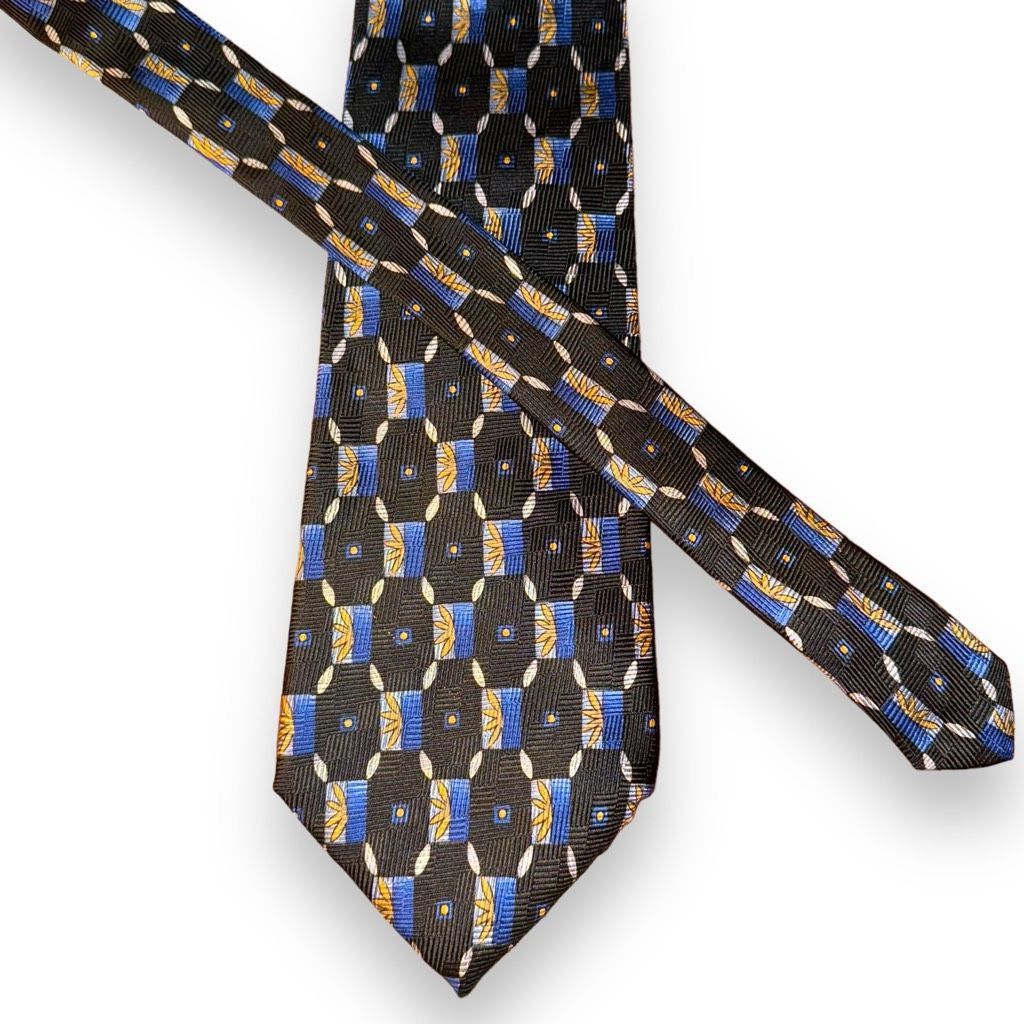 Robert Talbott Robert Talbott Studio Blue & Black Handmade in USA Tie Size ONE SIZE - 1 Thumbnail