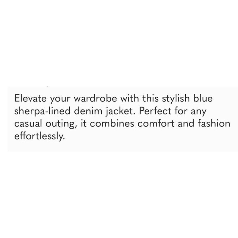 Other LNDN Landon Denim Sherpa Lined Jacket Medium Wash XS/S Size S / US 4 / IT 40 - 24 Thumbnail