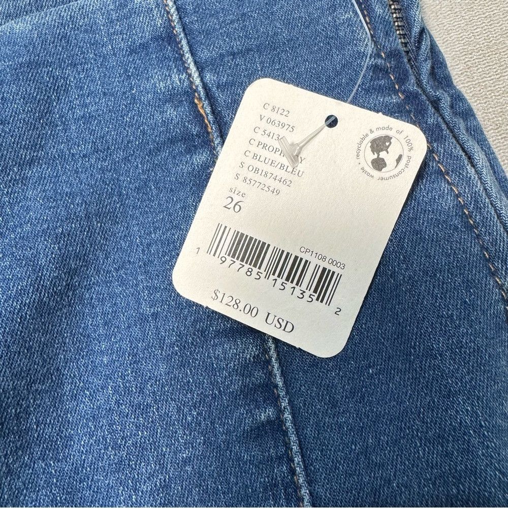 Free People NWT New $128 Free People We The Free Bella Moto Mid-Rise Sk Size 26" / US 2 / IT 38 - 6 Thumbnail