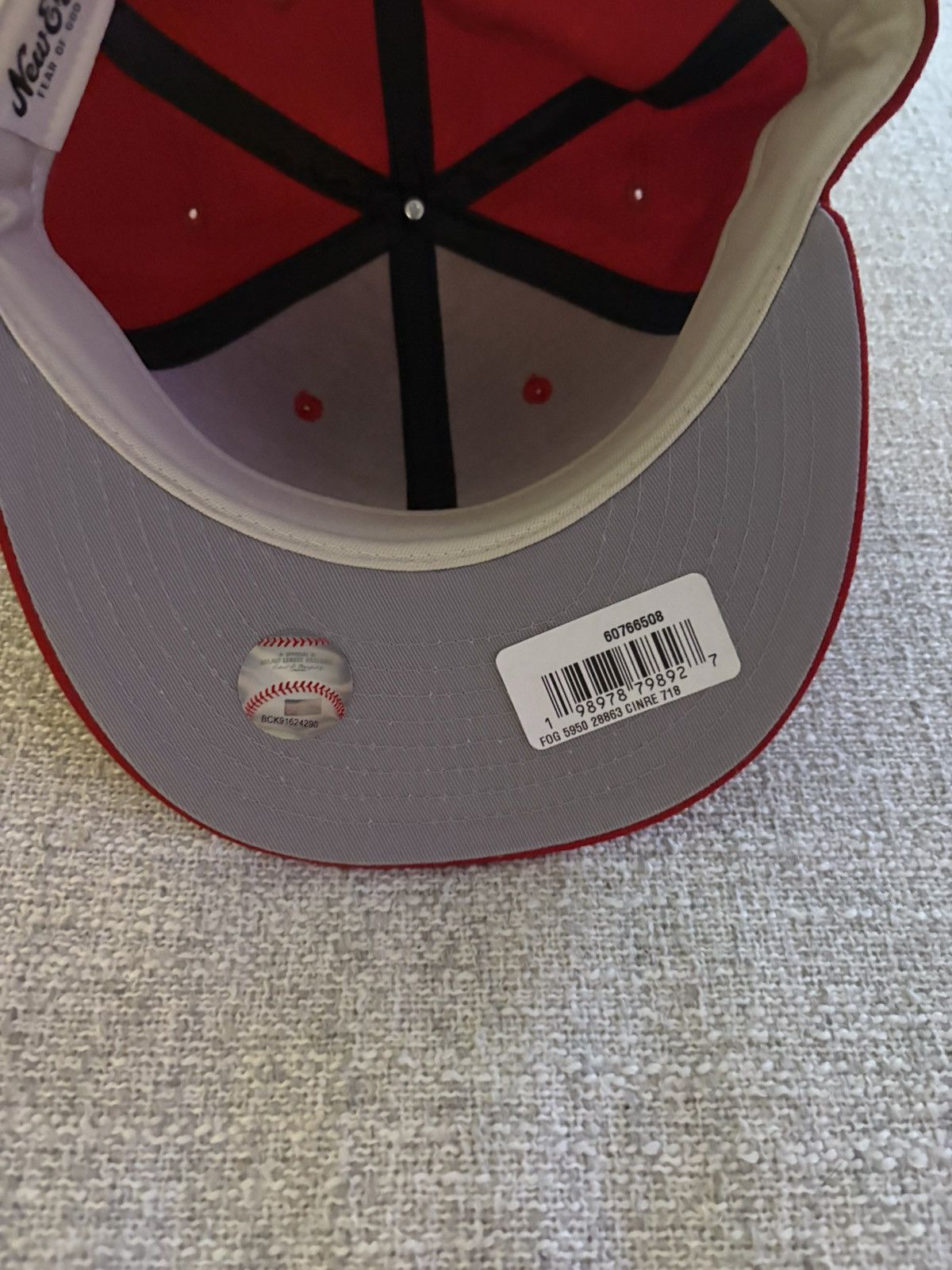 Fear of God Fear Of God Essentials Cincinnati Reds 59Fifty “Scarlet” Size ONE SIZE - 4 Thumbnail