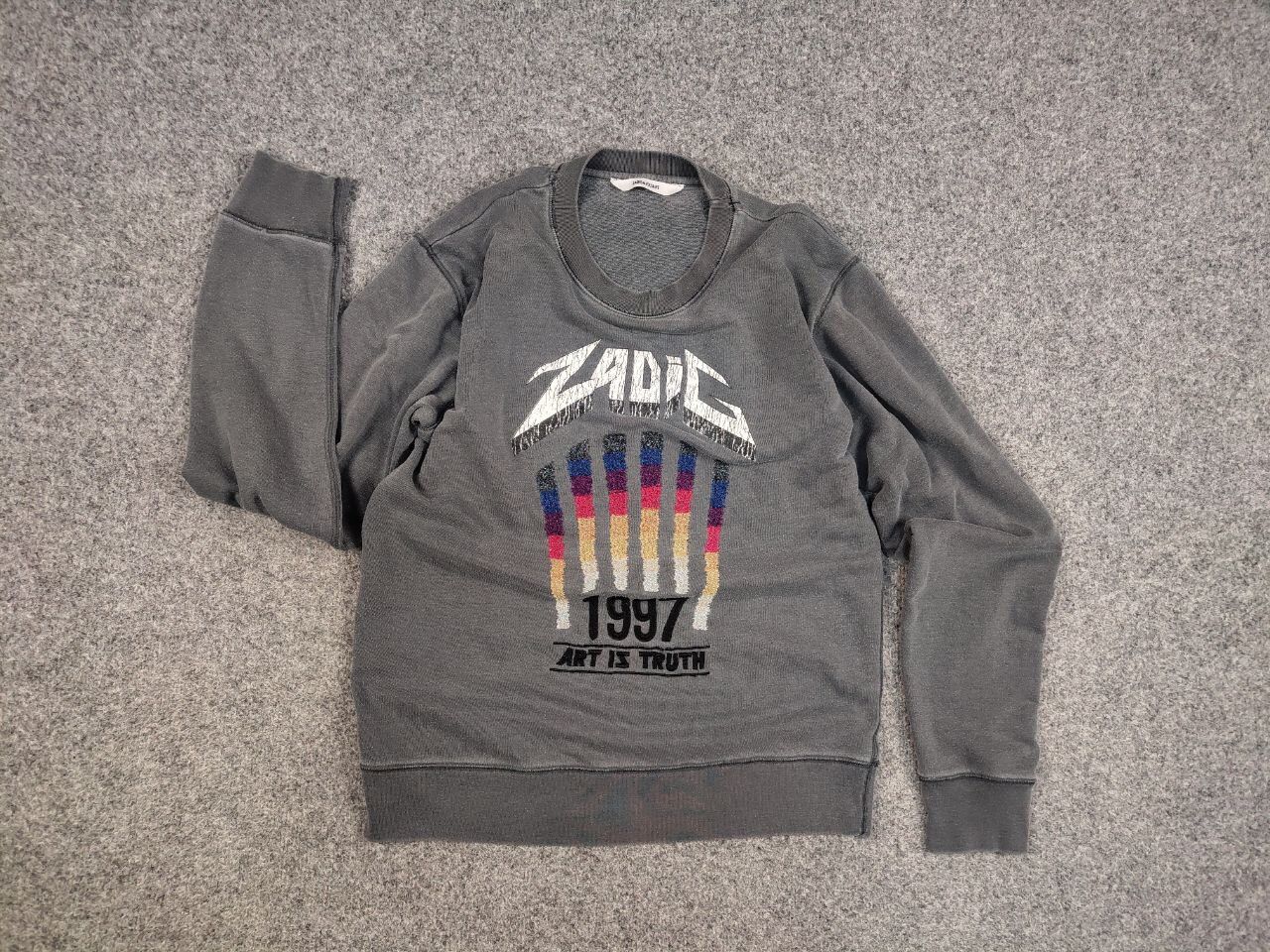 Zadig & Voltaire Zadig & Voltaire Design Logo Crew Check Sweatshirt Size US L / EU 52-54 / 3 - 12 Thumbnail