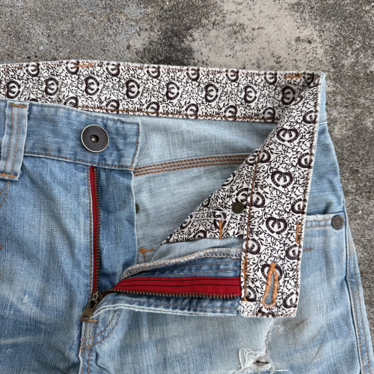 Edwin Vintage Edwin Faded Distressed Denim Jean Pants W36 Size US 34 / EU 50 - 7 Thumbnail
