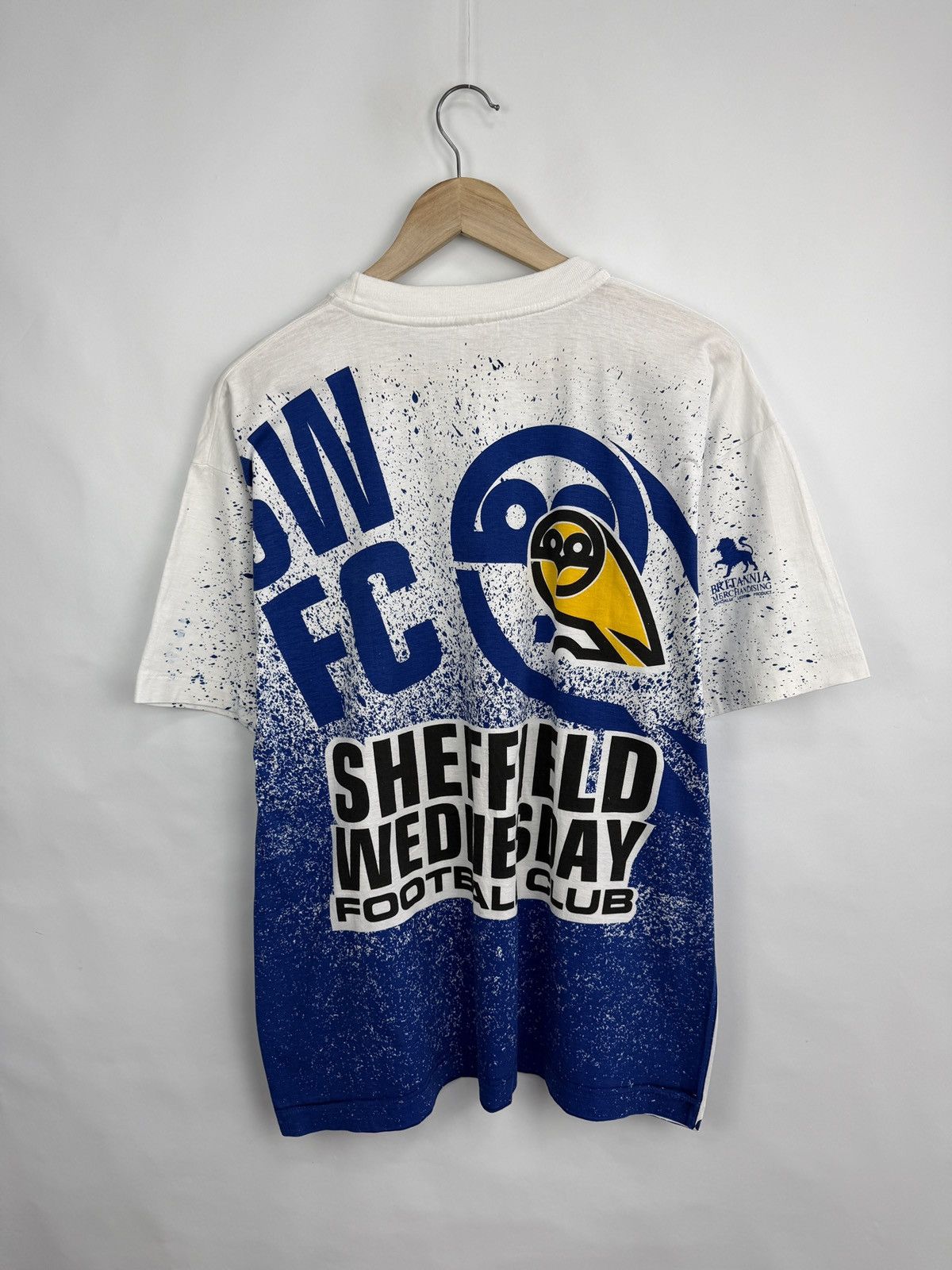 Vintage 🇬🇧 Vintage 90s Sheffield Wednesday Football Club T-Shirt Size US XL / EU 56 / 4 - 10 Thumbnail