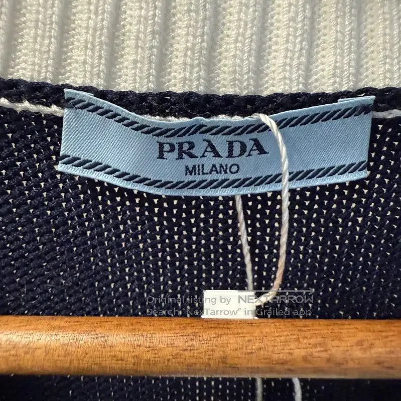 Prada Prada Black Cotton Cardigan for Women. Size L / US 10 / IT 46 - 4 Thumbnail