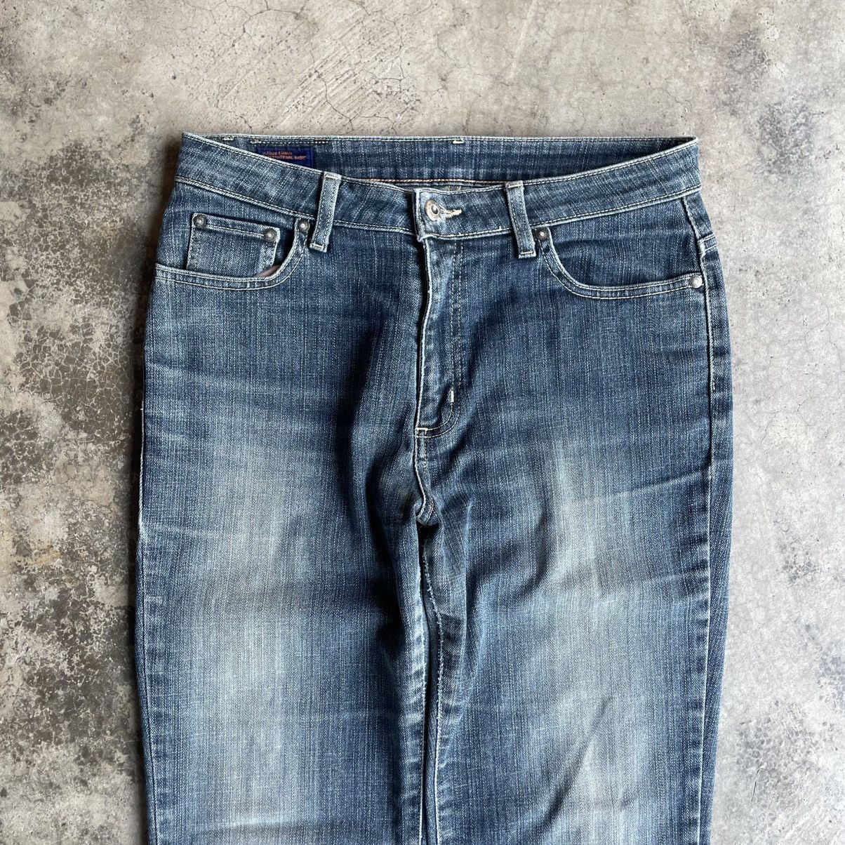 Edwin 🔥Vintage Edwin 4004 Stoned Washed Women Distress Denim Jeans Size 31" - 2 Thumbnail