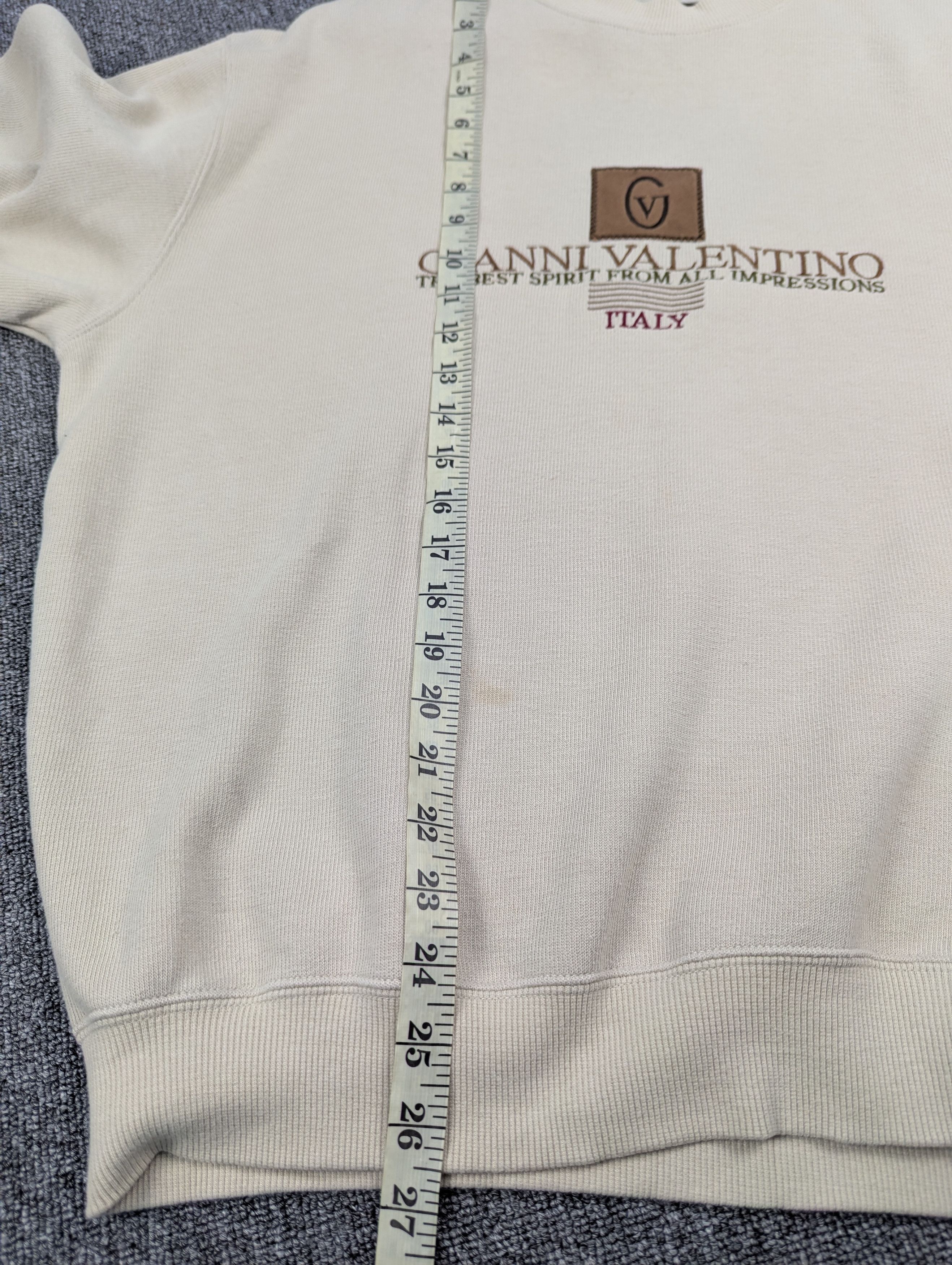 Designer × Japanese Brand × Vintage Vintage Gianni Valentino Embroidery Spellout Sweatshirt Size US L / EU 52-54 / 3 - 14 Thumbnail