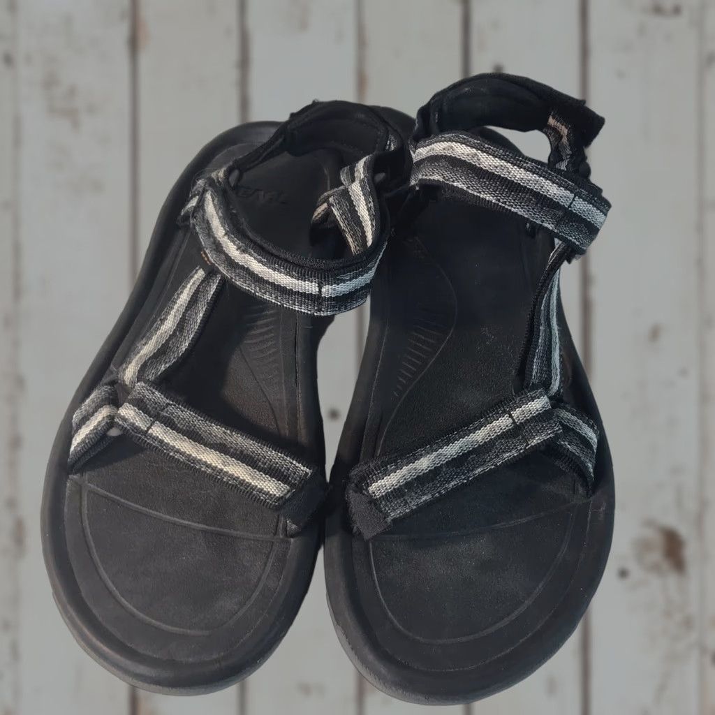 Teva Teva Sport Sandals Men's Size 9 Black Hook & Loop Strap Outdoor Casual Travel Size ONE SIZE - 1 Thumbnail