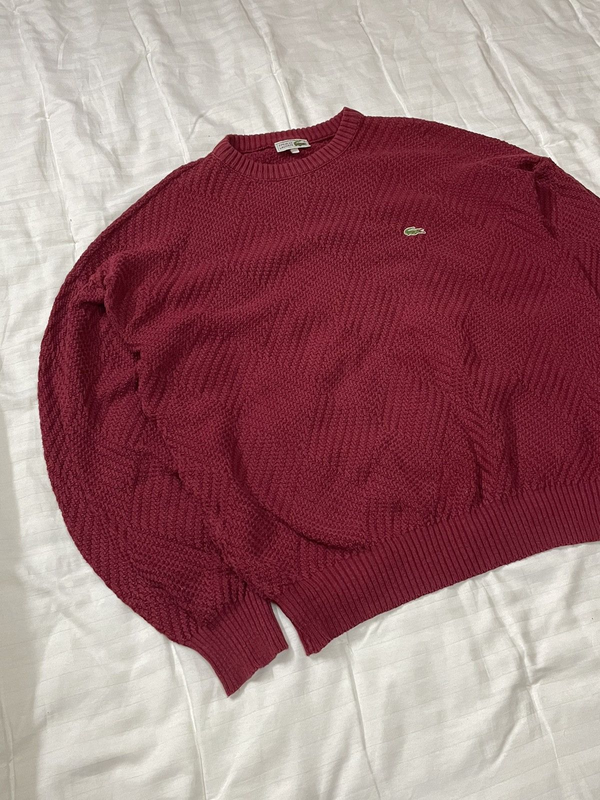 Lacoste Vintage Lacoste Knitted Sweater Size US XL / EU 56 / 4 - 3 Thumbnail