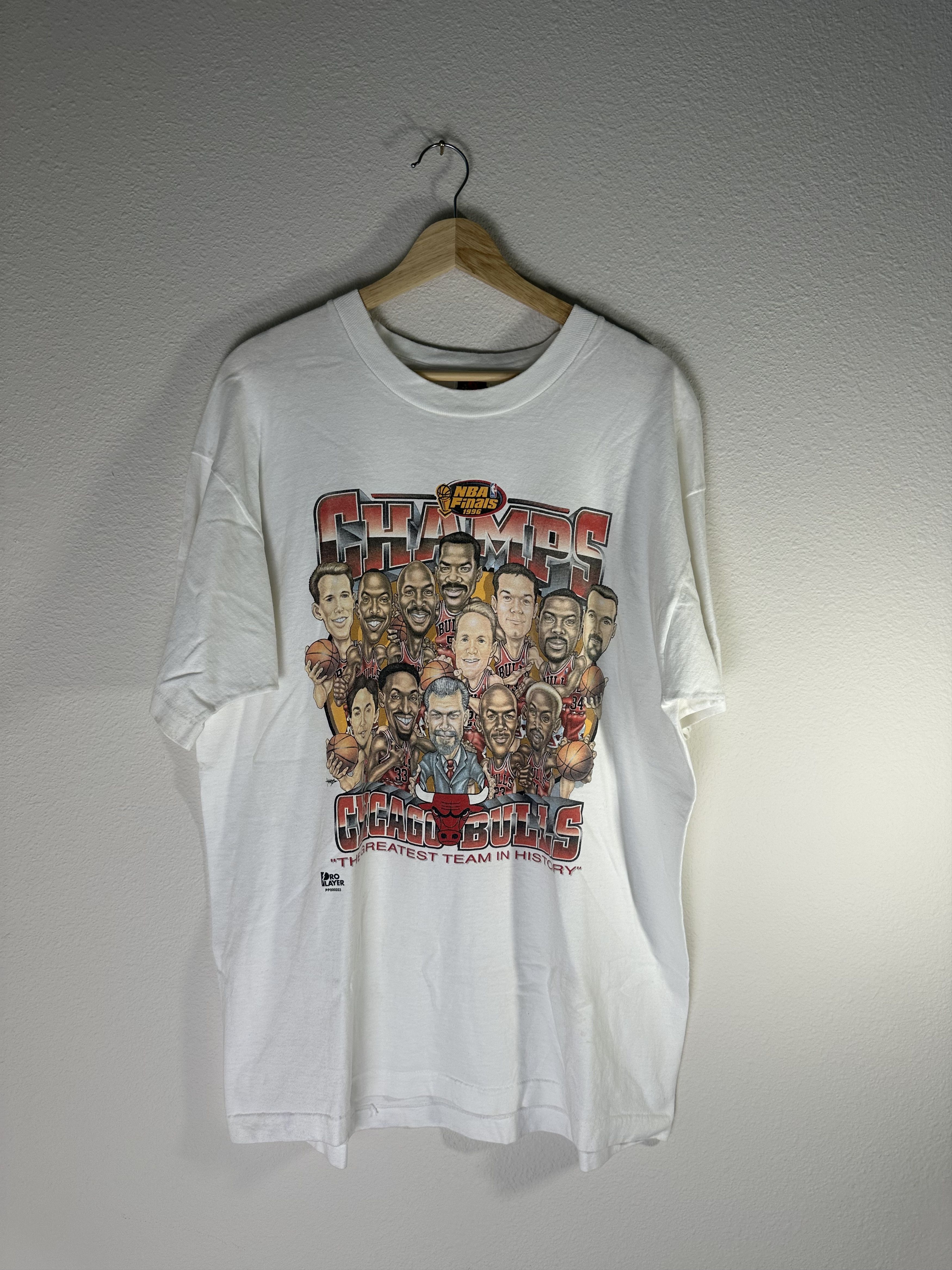 Vintage 1996 Chicago Bulls NBA Finals Champions T shirt XL