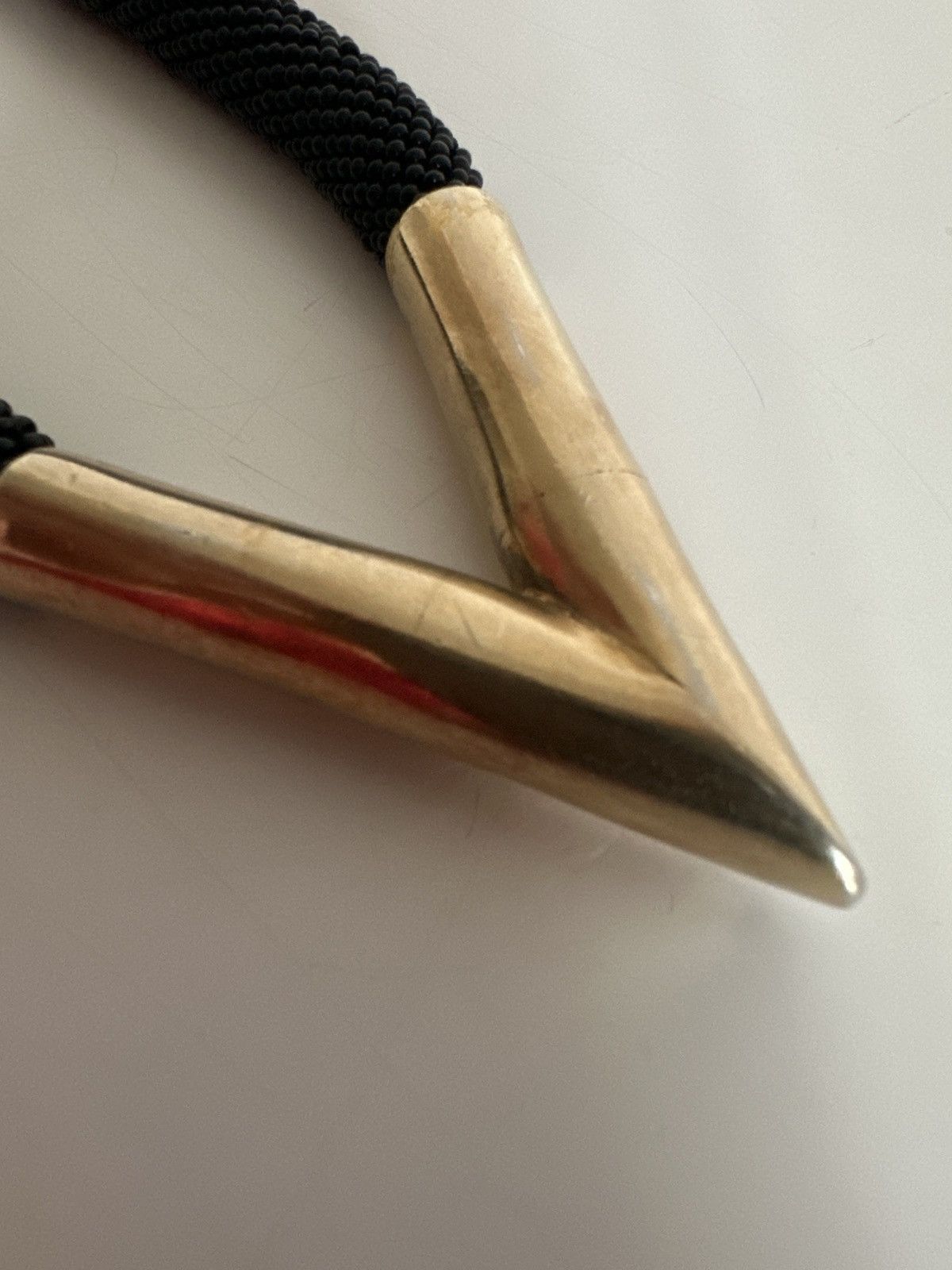 Vintage Black and gold necklace Size ONE SIZE - 4 Thumbnail