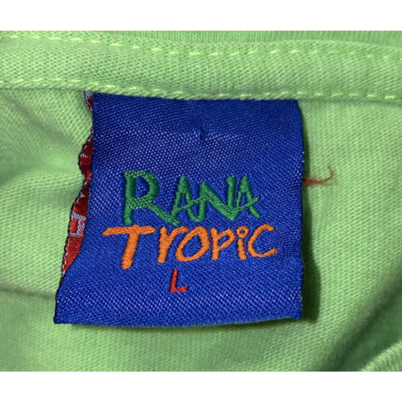 Prana Vtg Rana Tropic Mens Green Short Sleeve TIGER Graphic T-Shirt Size L Size US L / EU 52-54 / 3 - 4 Thumbnail