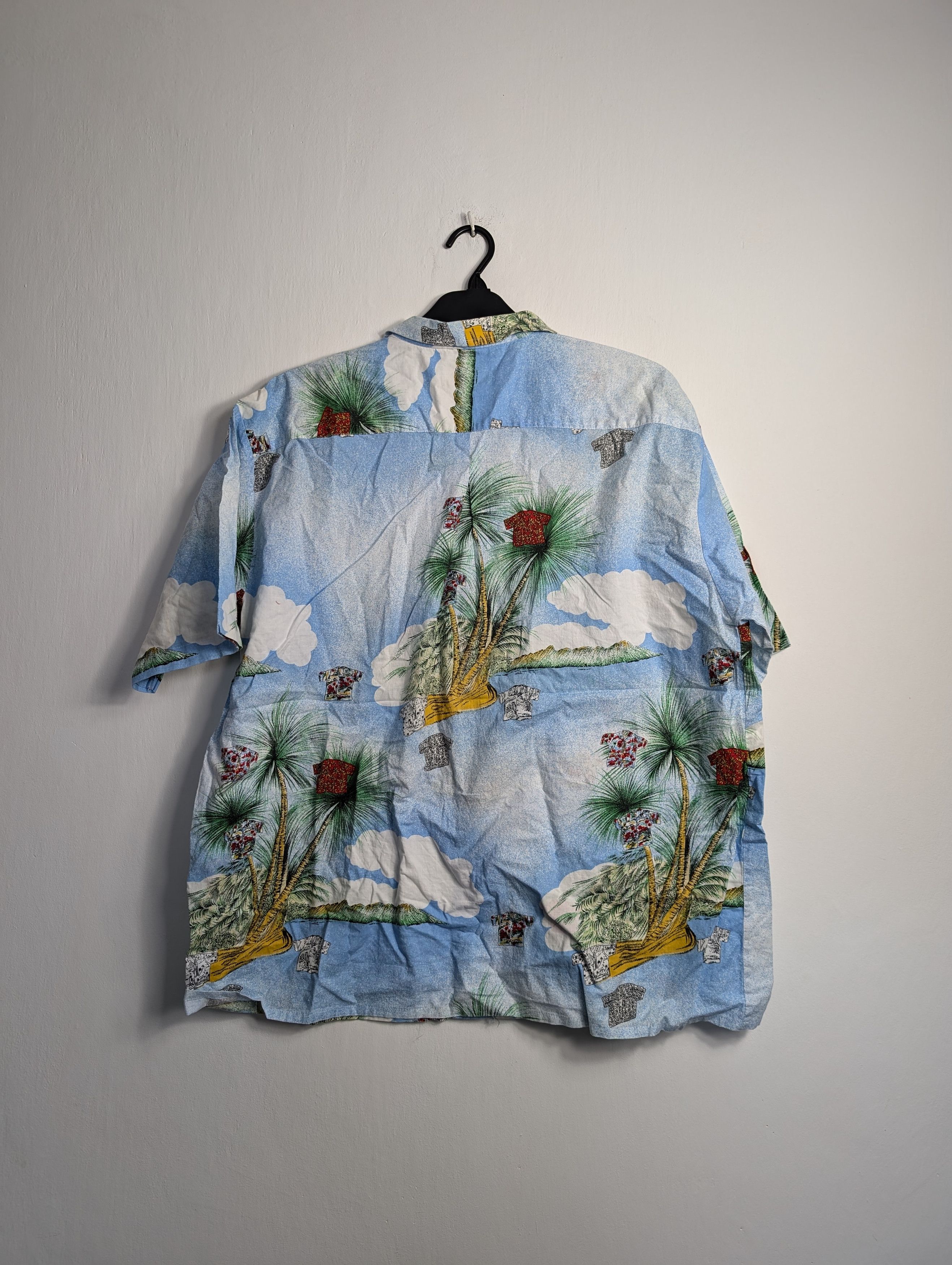 Vintage Vintage Y2K Hawaiian Shirt - Summer Floral Palm Tree Print Size US XXL / EU 58 / 5 - 3 Thumbnail