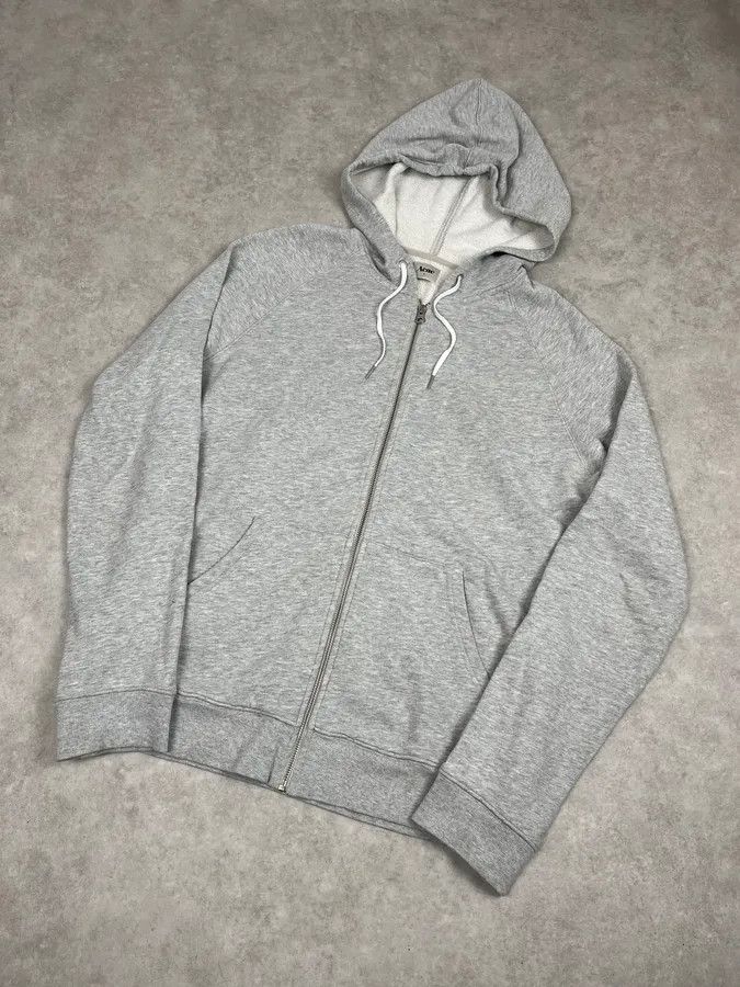 Acne Studios AW2011 Acne Studios Grey Minimalist Zip-up Hoodie Size US L / EU 52-54 / 3 - 4 Thumbnail