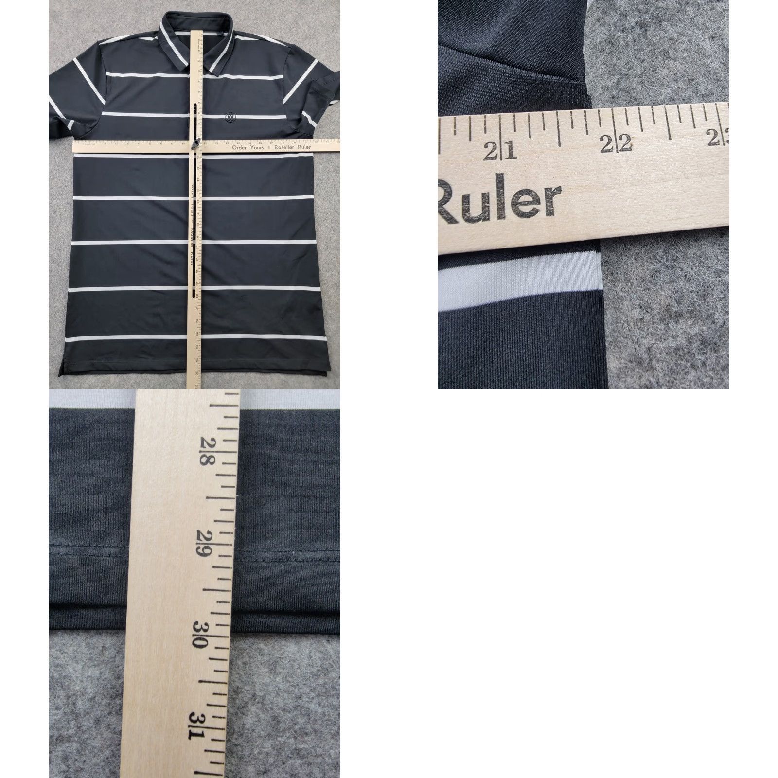 Vintage G Fore Shirt Mens Large Black White Stripe Polo Golf Active Outdoor Preppy Shirt Size US L / EU 52-54 / 3 - 8 Thumbnail