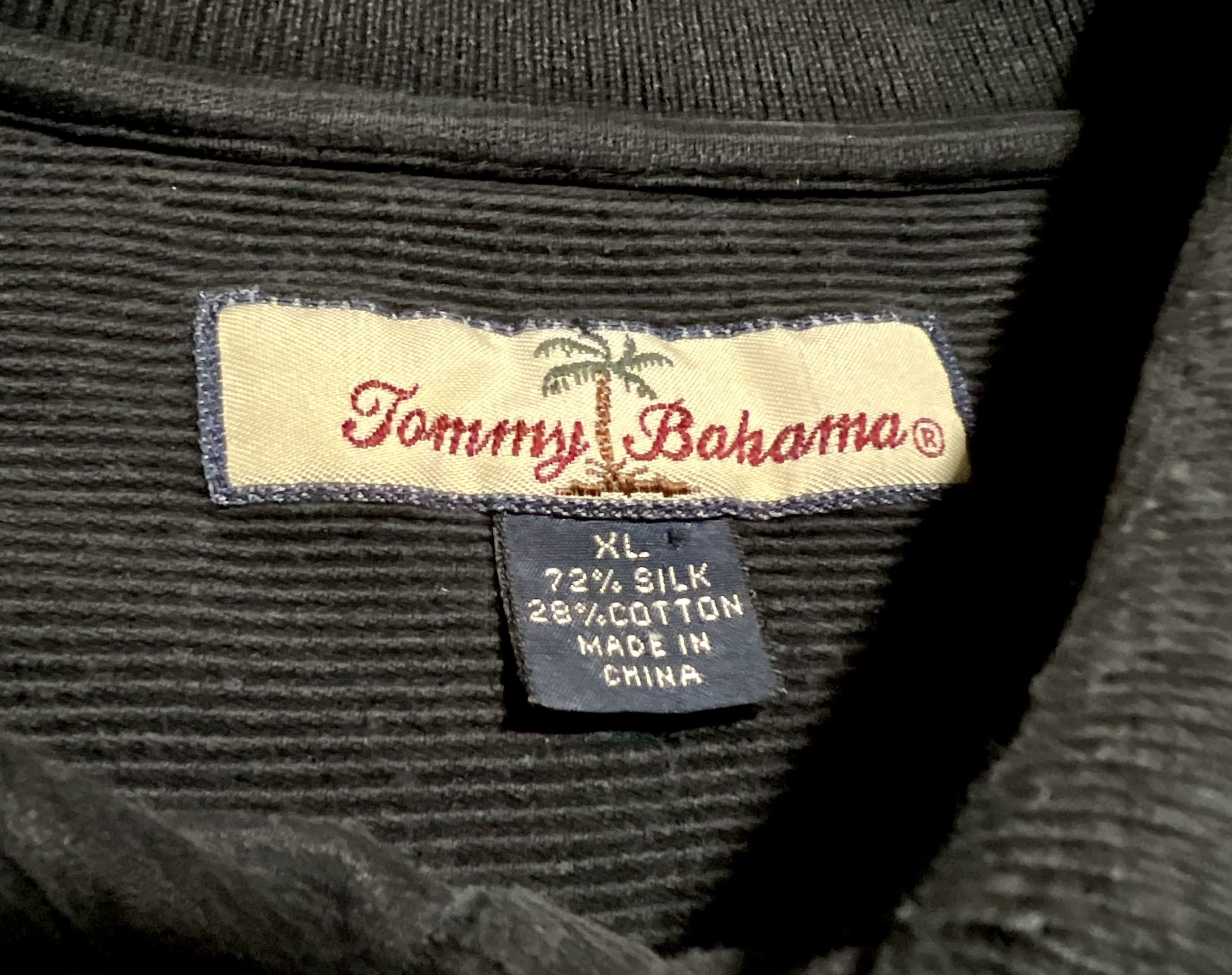 Tommy Bahama Tommy Bahama Dark Gray Silk Polo Shirt Size US XL / EU 56 / 4 - 3 Thumbnail