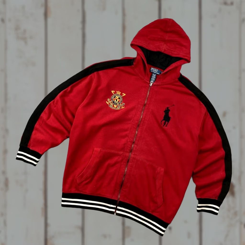 Polo Ralph Lauren Polo Ralph Lauren Hoodie Full Zip Red Big Pony Men Size 3XL Size US XXL / EU 58 / 5 - 1 Thumbnail