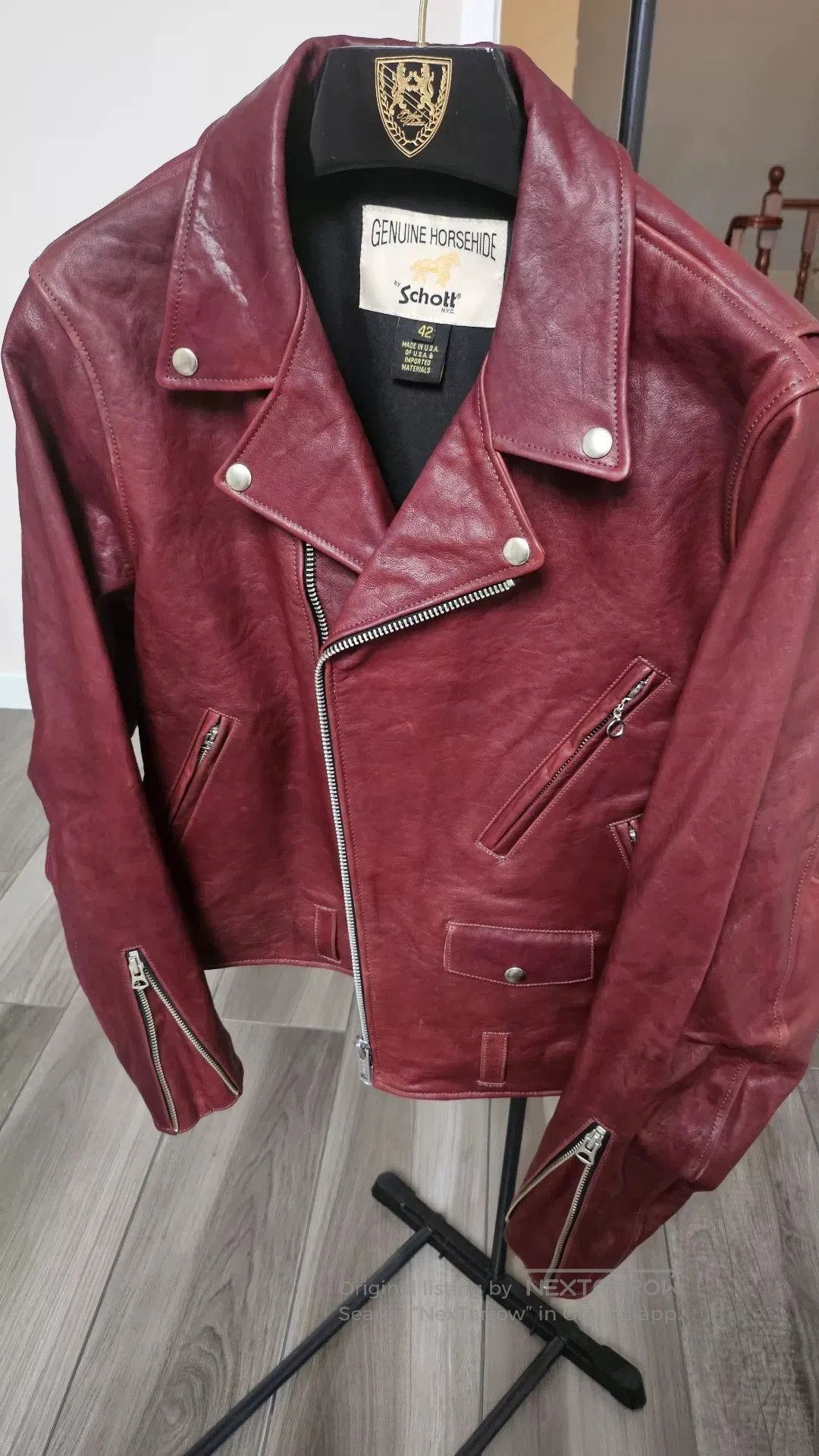 Schott Schott 618 Horsehide Leather Jacket. Size US XS / EU 42 / 0 - 1 Thumbnail
