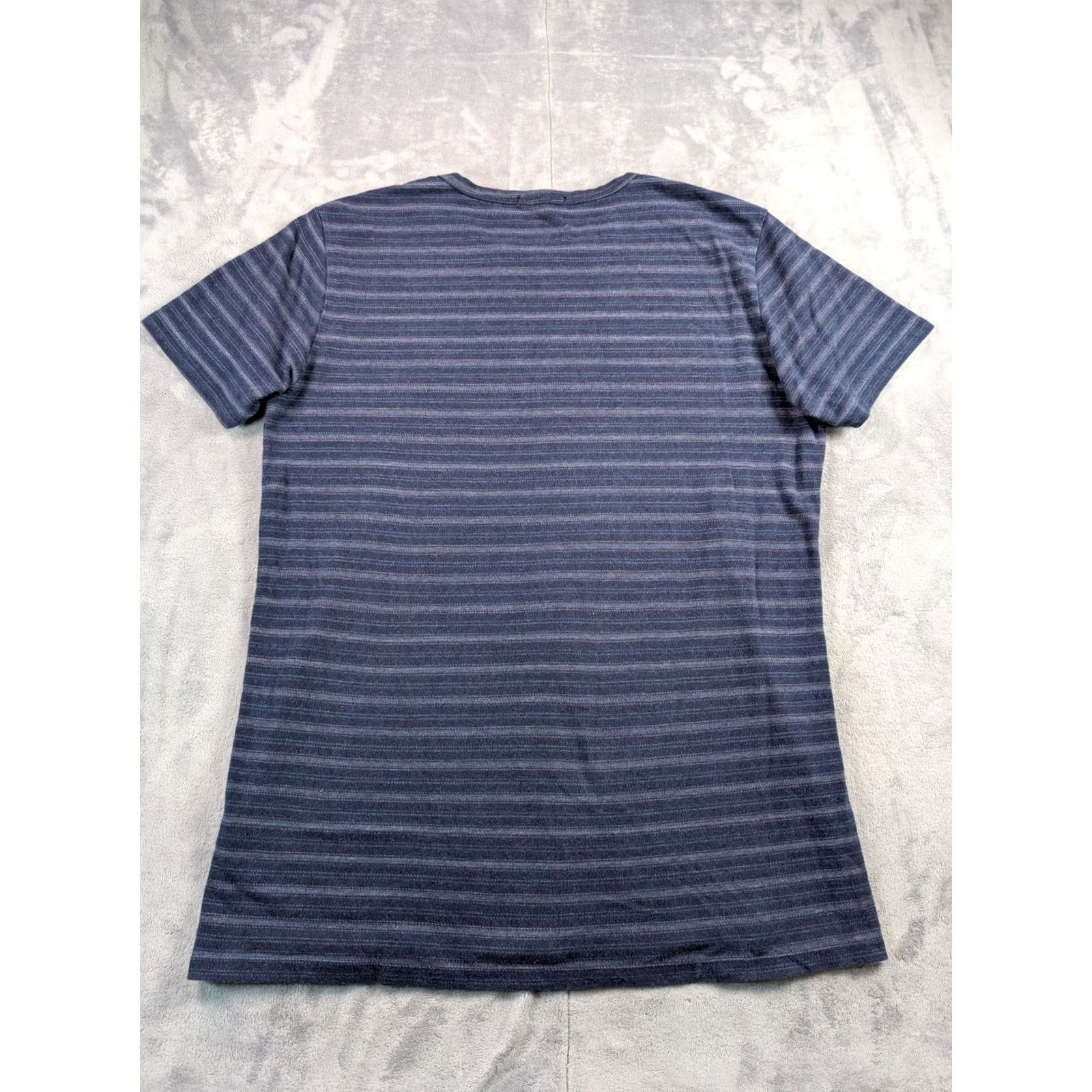 Marine Layer Marine Layer Men's Striped Pocket Tee Blue Size L Crew Neck Shirt Short Sleeve Size US L / EU 52-54 / 3 - 5 Thumbnail